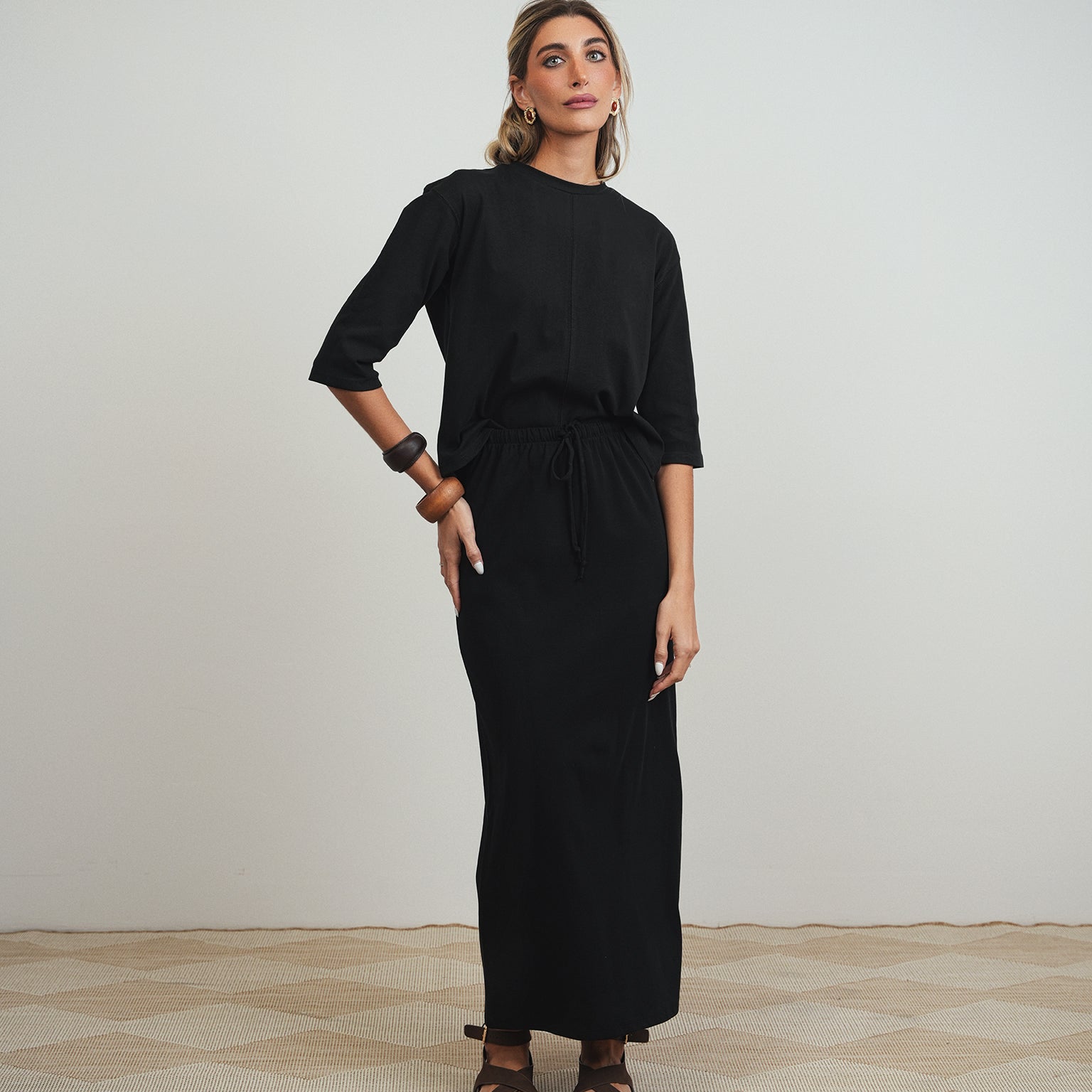 Tie Waist Tshirt Skirt