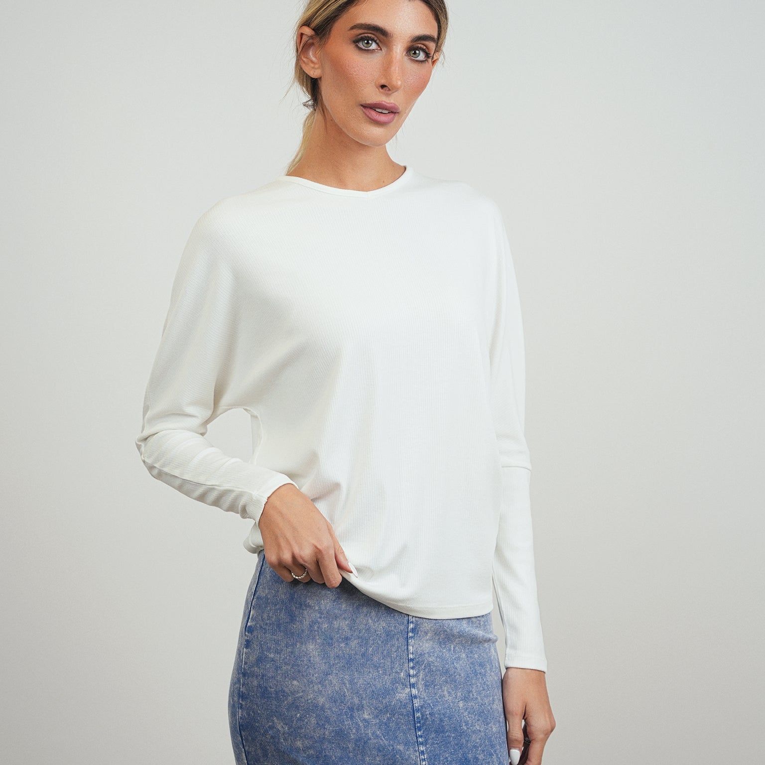 Soft Rib Dolman Tee