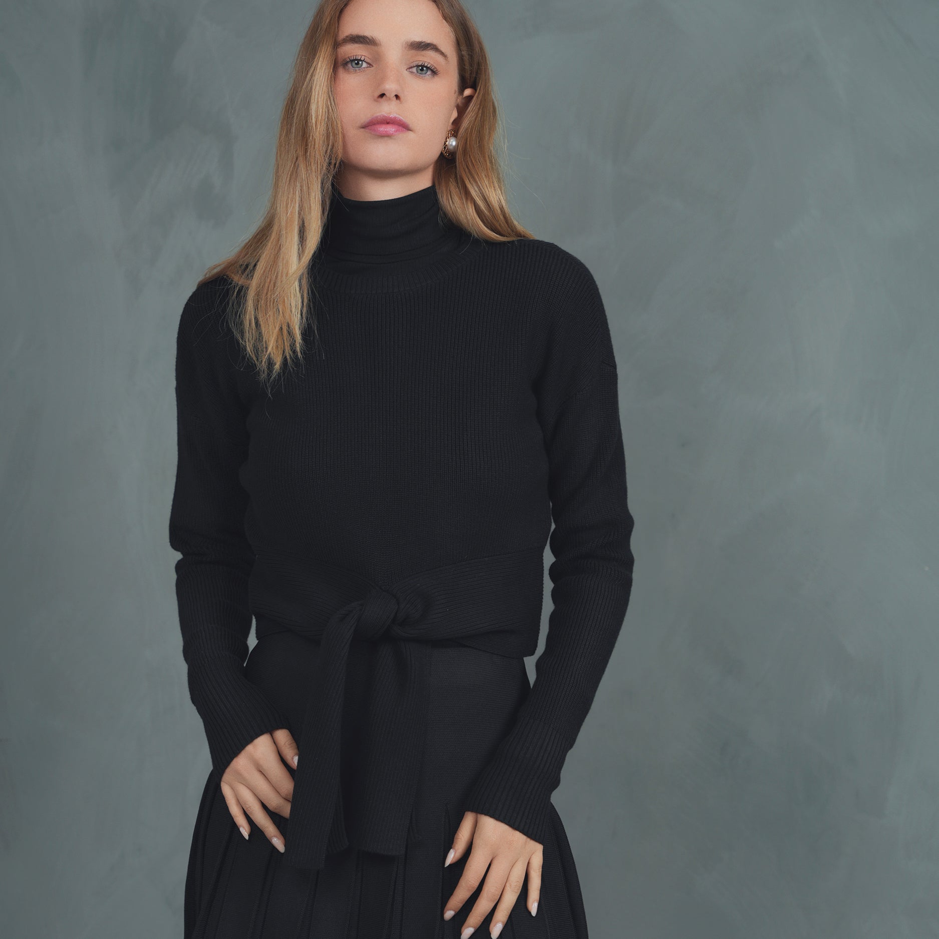Tie Sweater