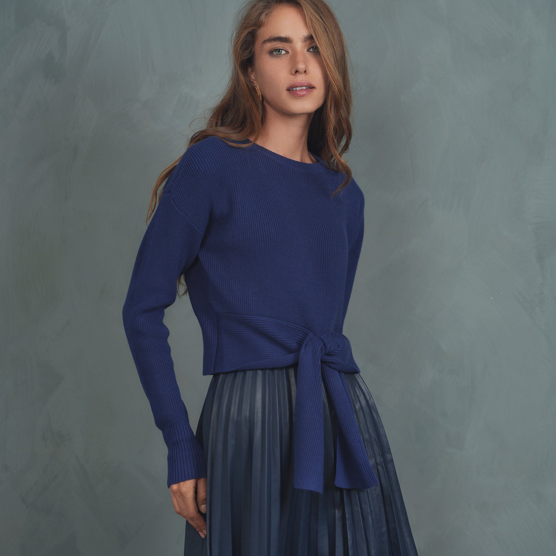 Tie Sweater