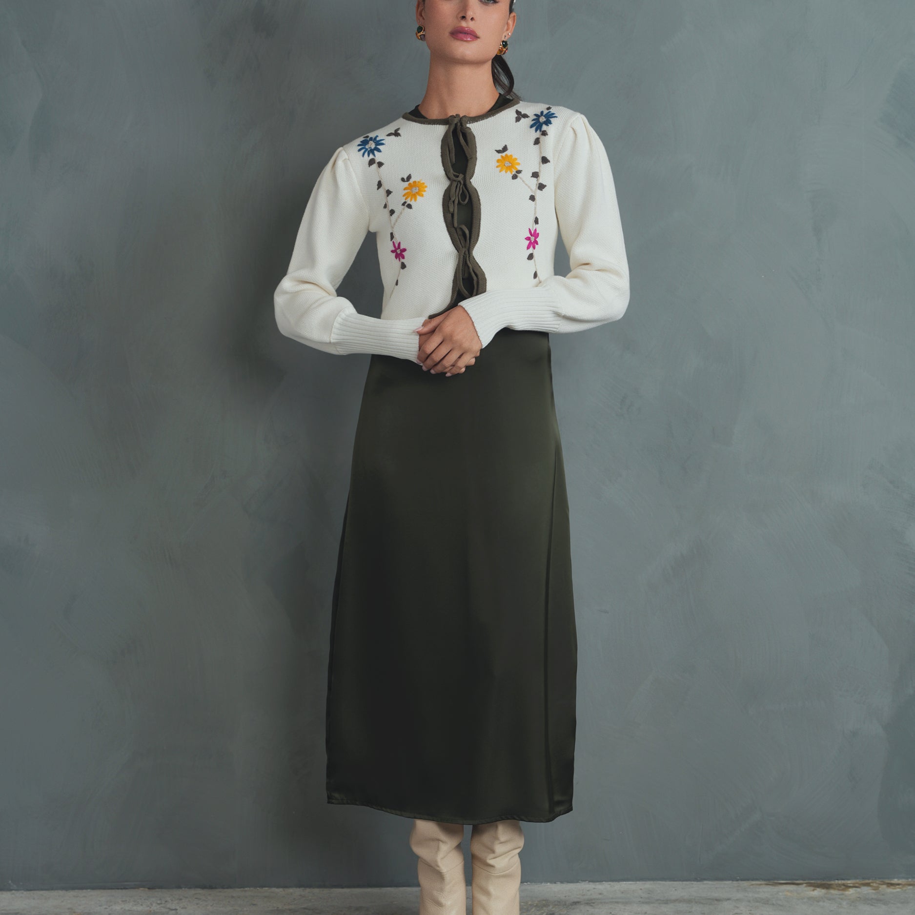 Embroidered Cardigan