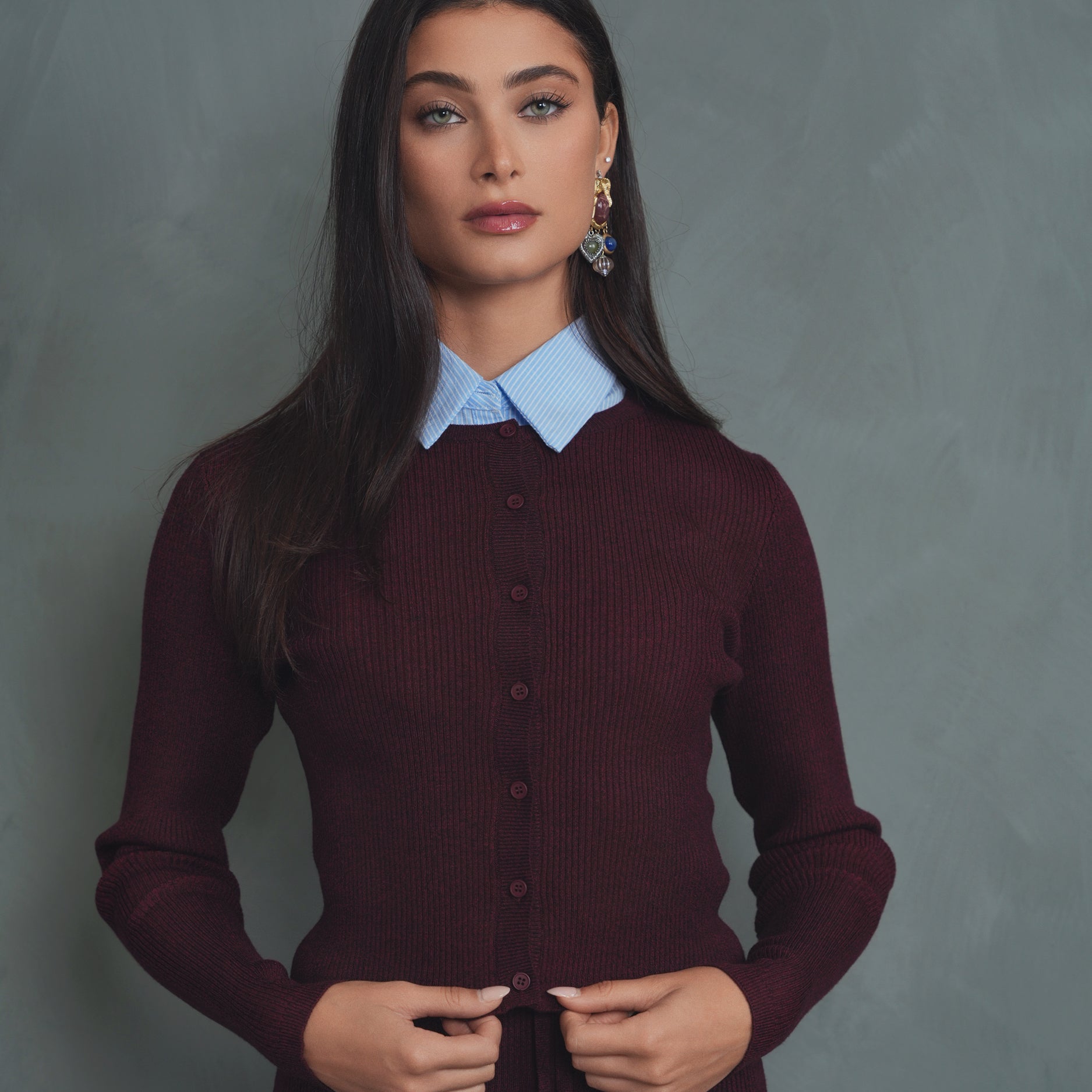 Knit Rib Cardigan