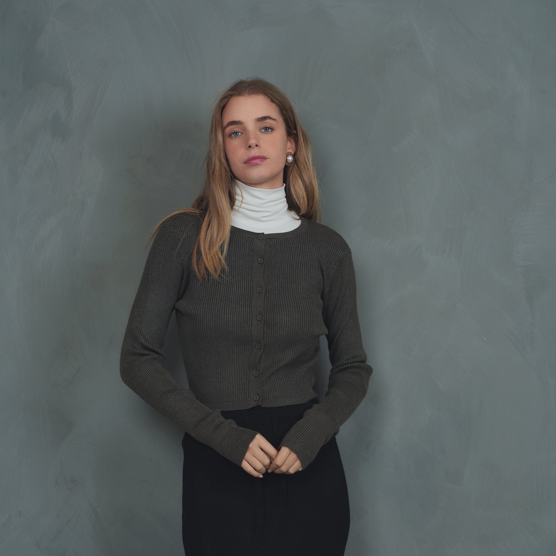Knit Rib Cardigan