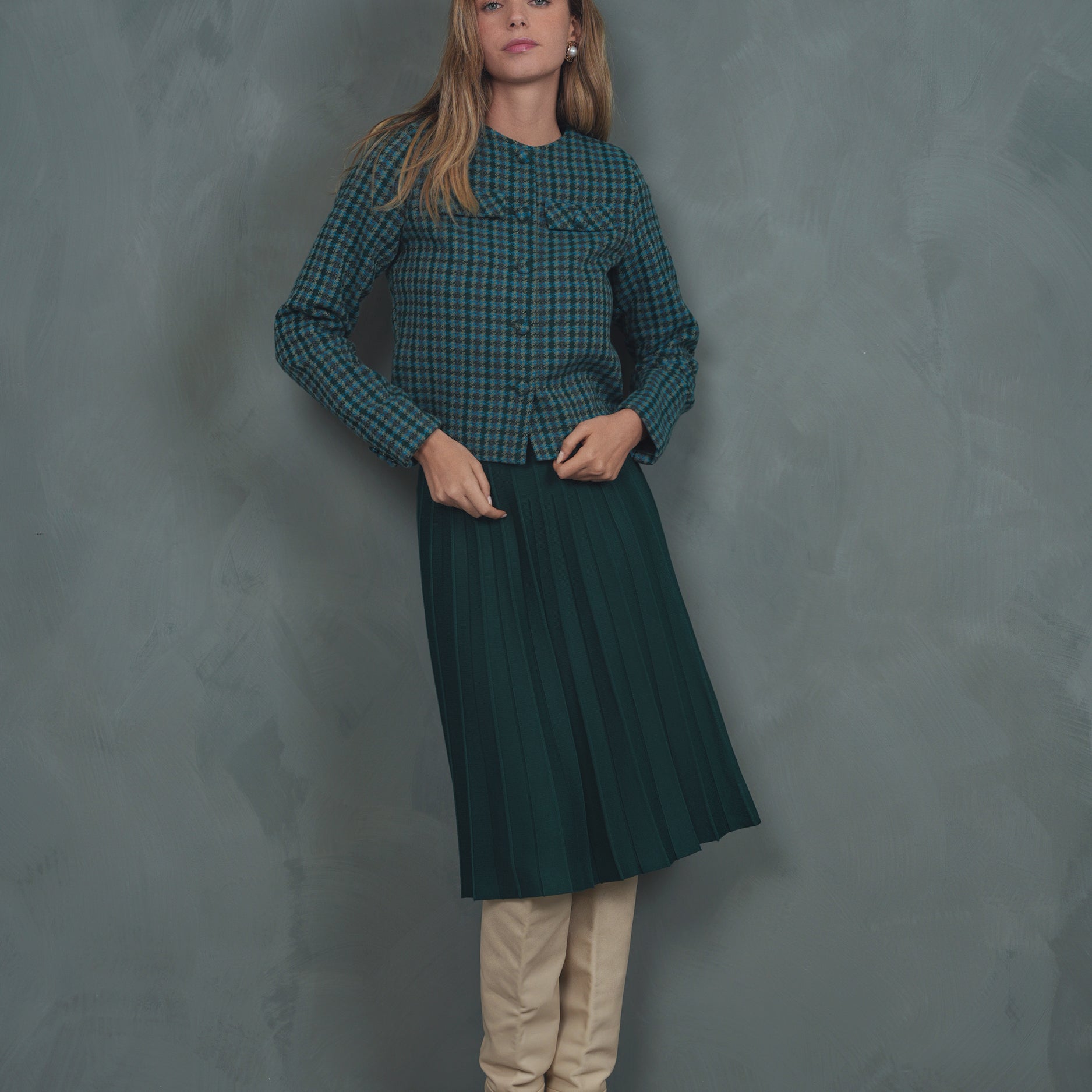 Knit Pleated Skirt - 26"