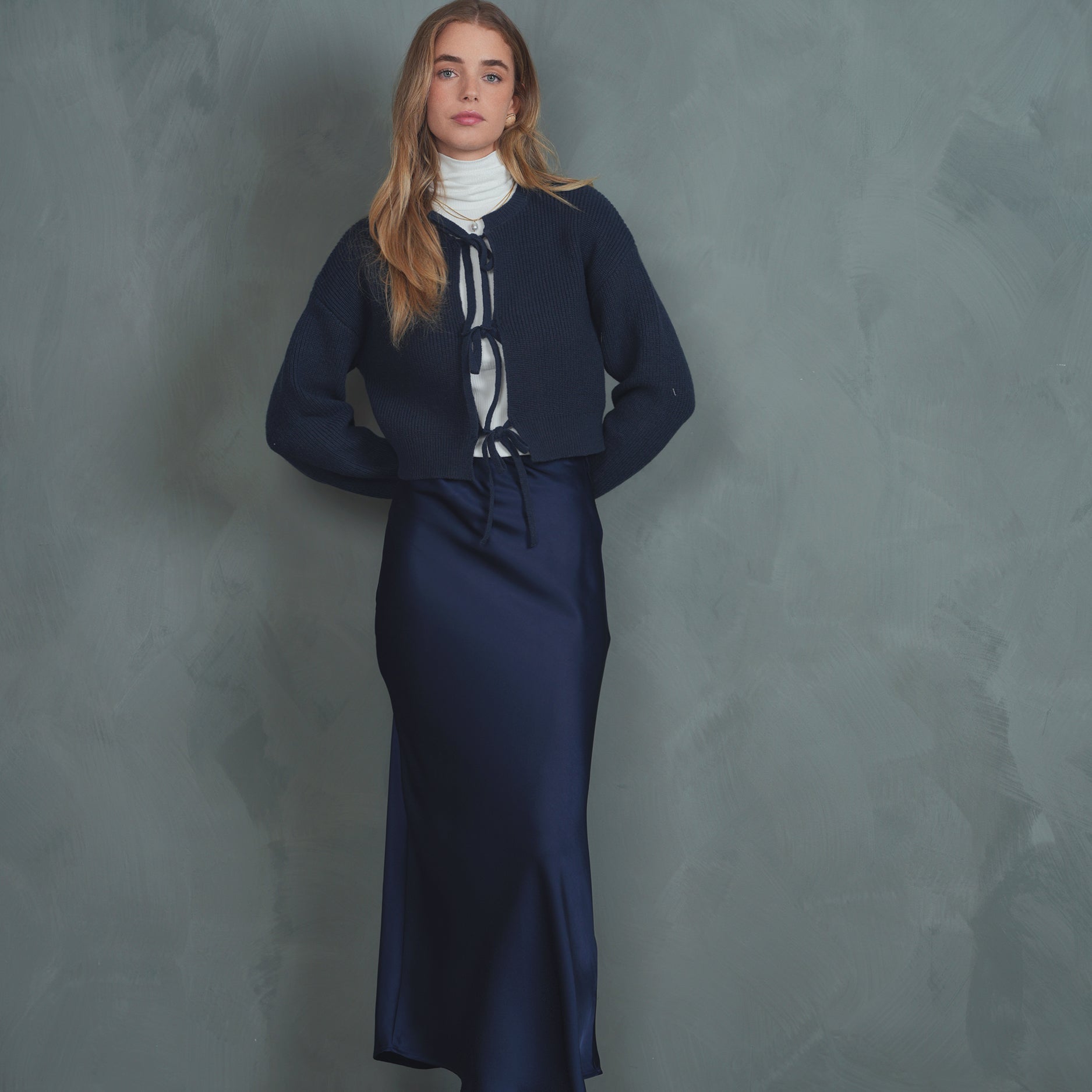 Tie Cardigan