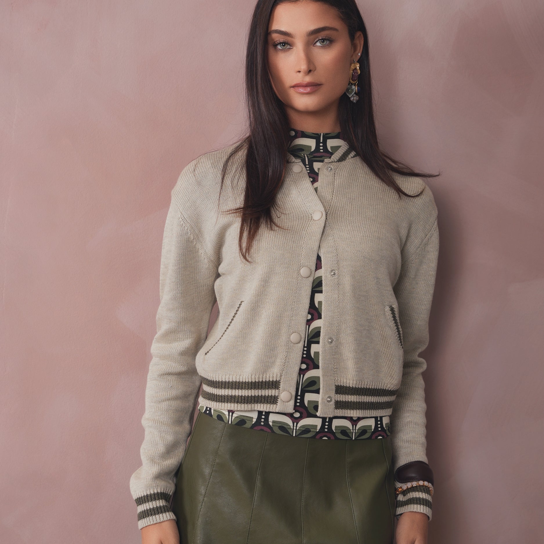 Knit Bomber Jacket