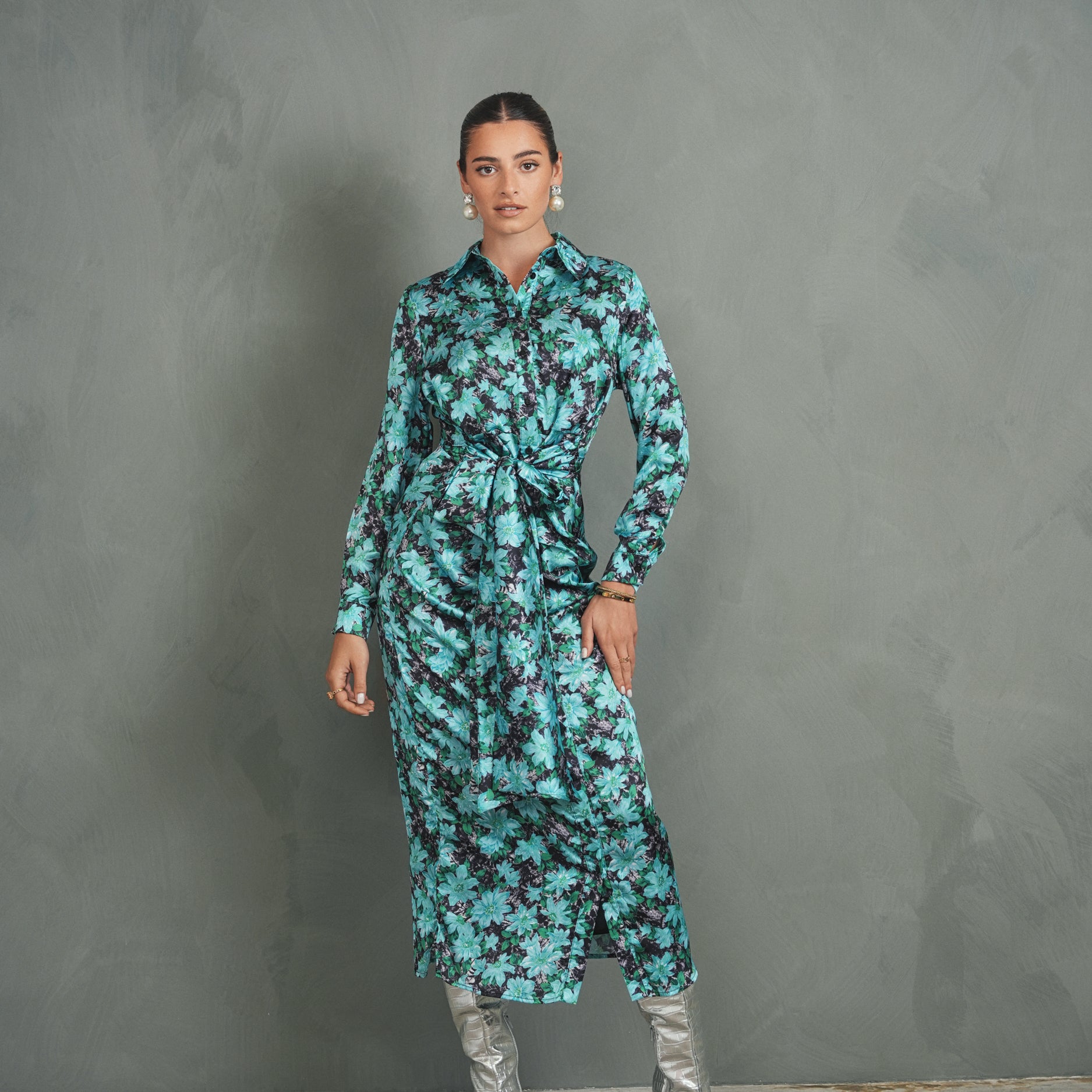 Print Tie Dress