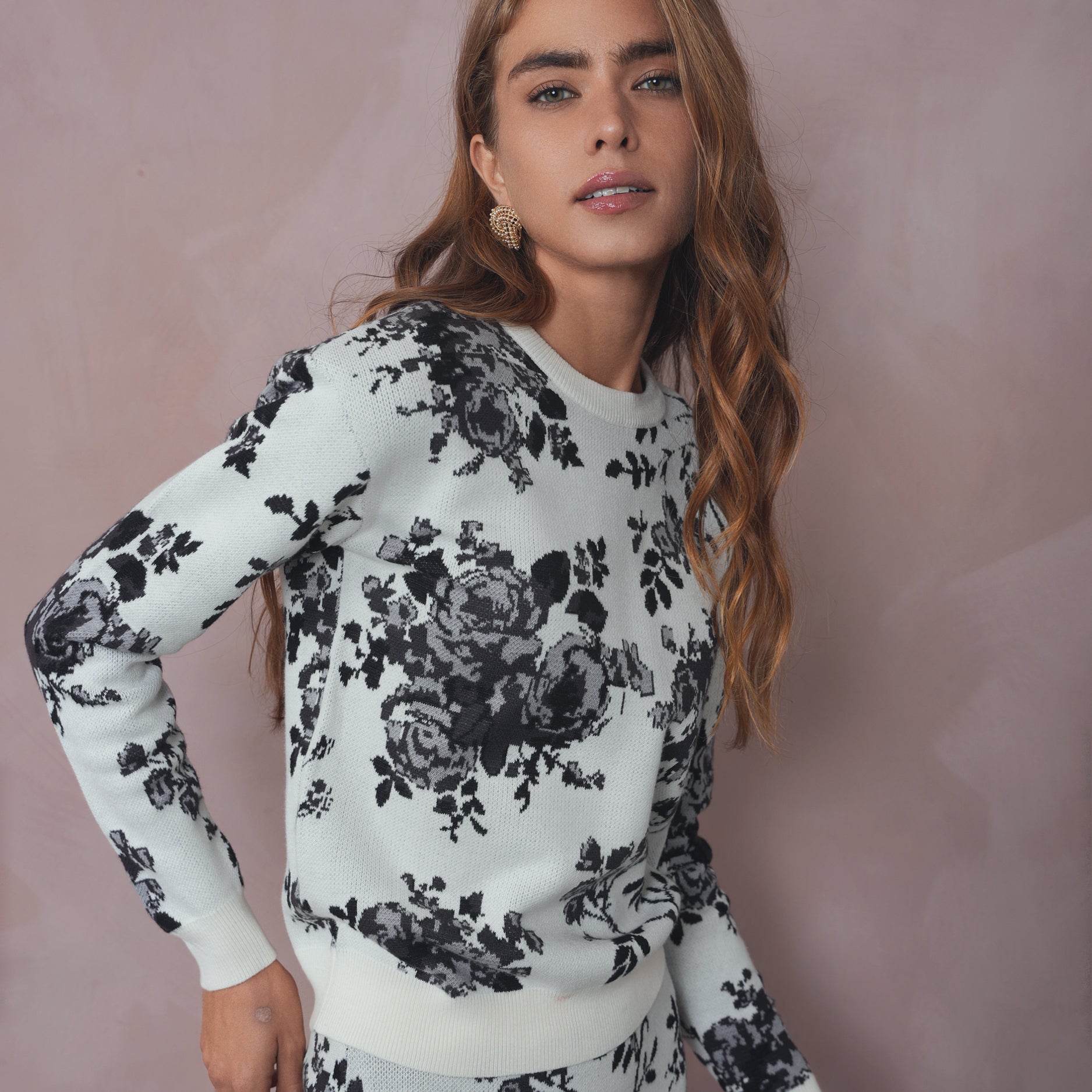 Jacquard Knit Sweater