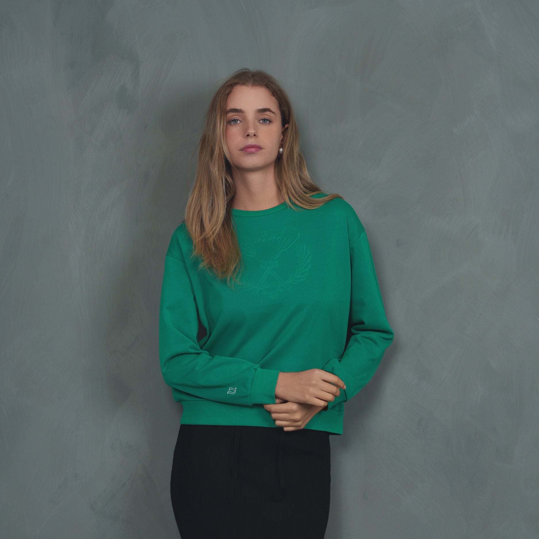 Ski Embossed Sweatshirt