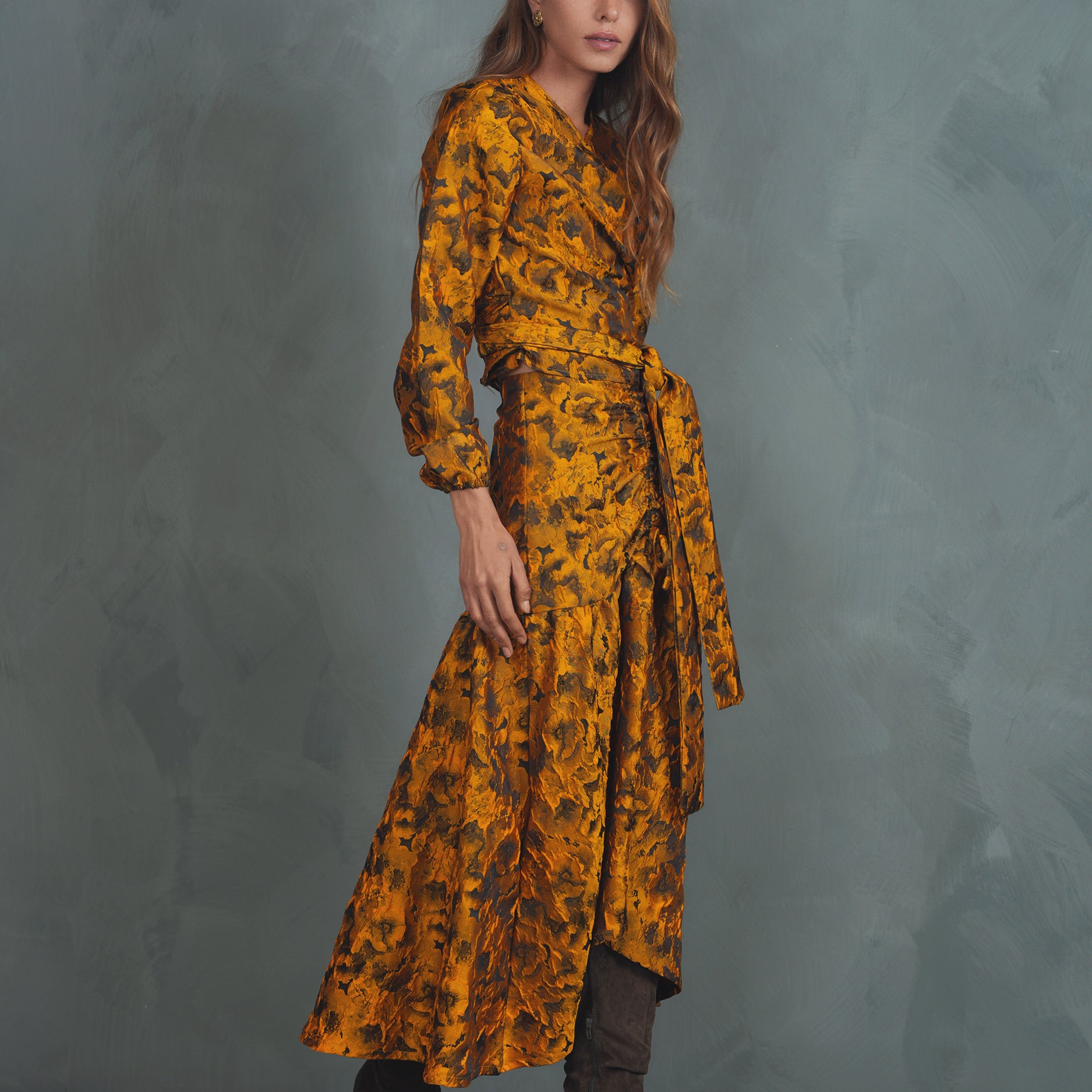 The Buckingham Wrap Top