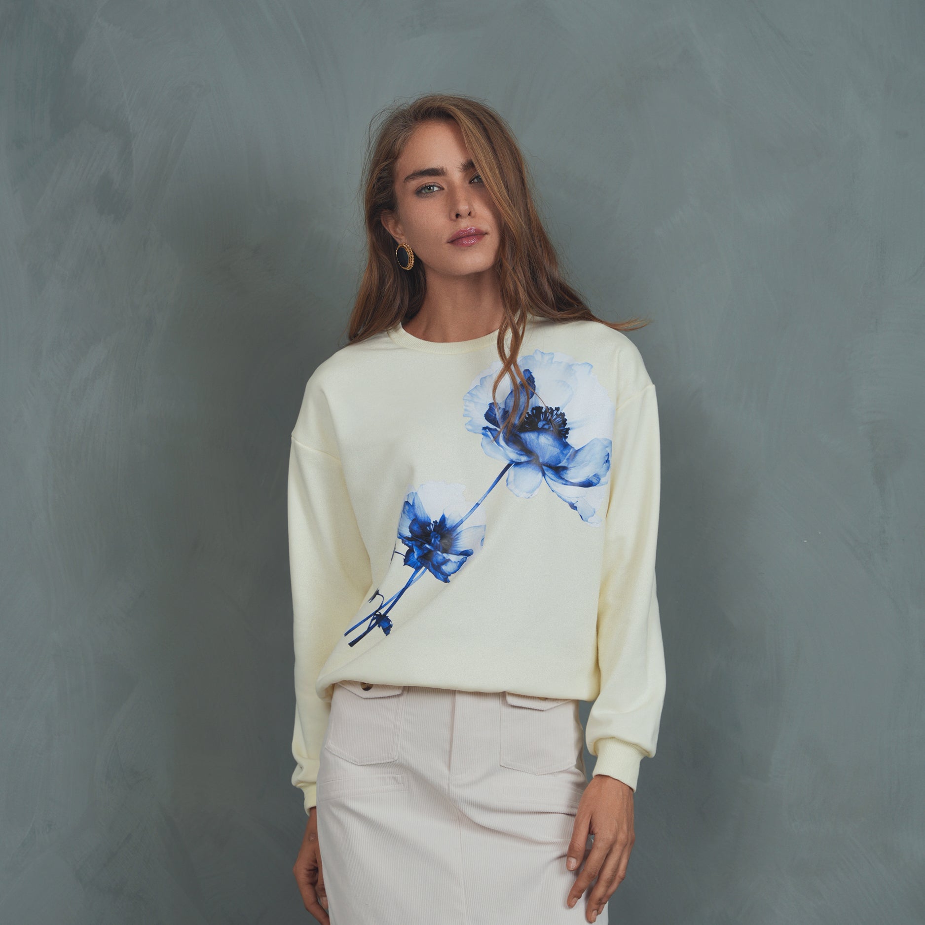 Watercolor Floral Sweatshirt