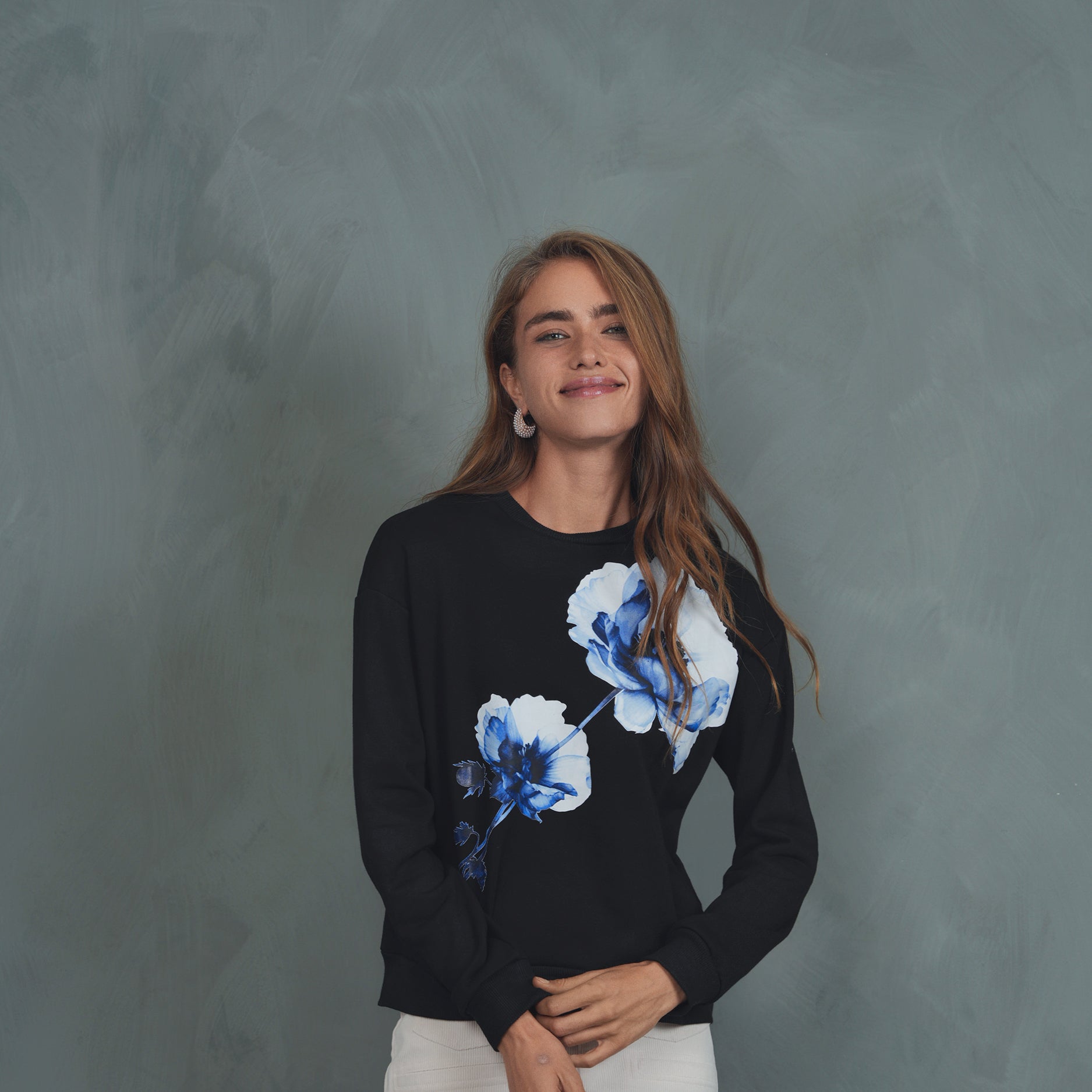 Watercolor Floral Sweatshirt