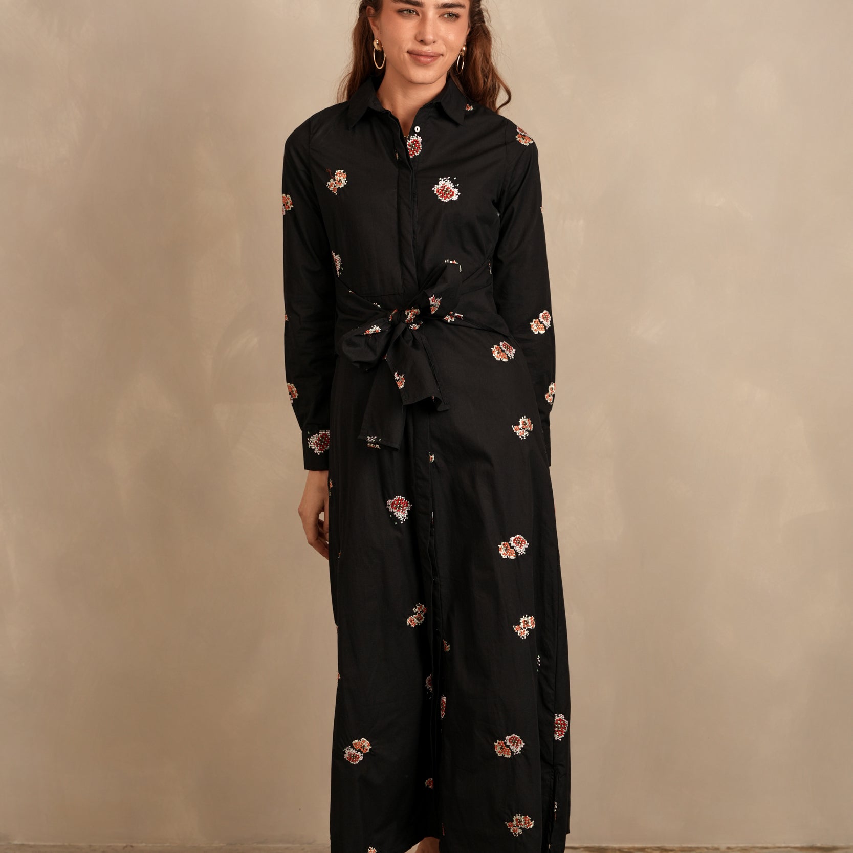 Tie Waist Maxi Dress