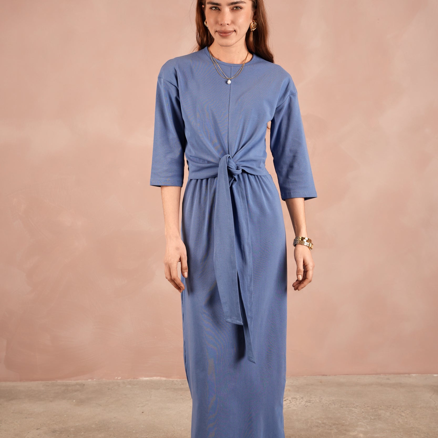 Tie T-Shirt Dress