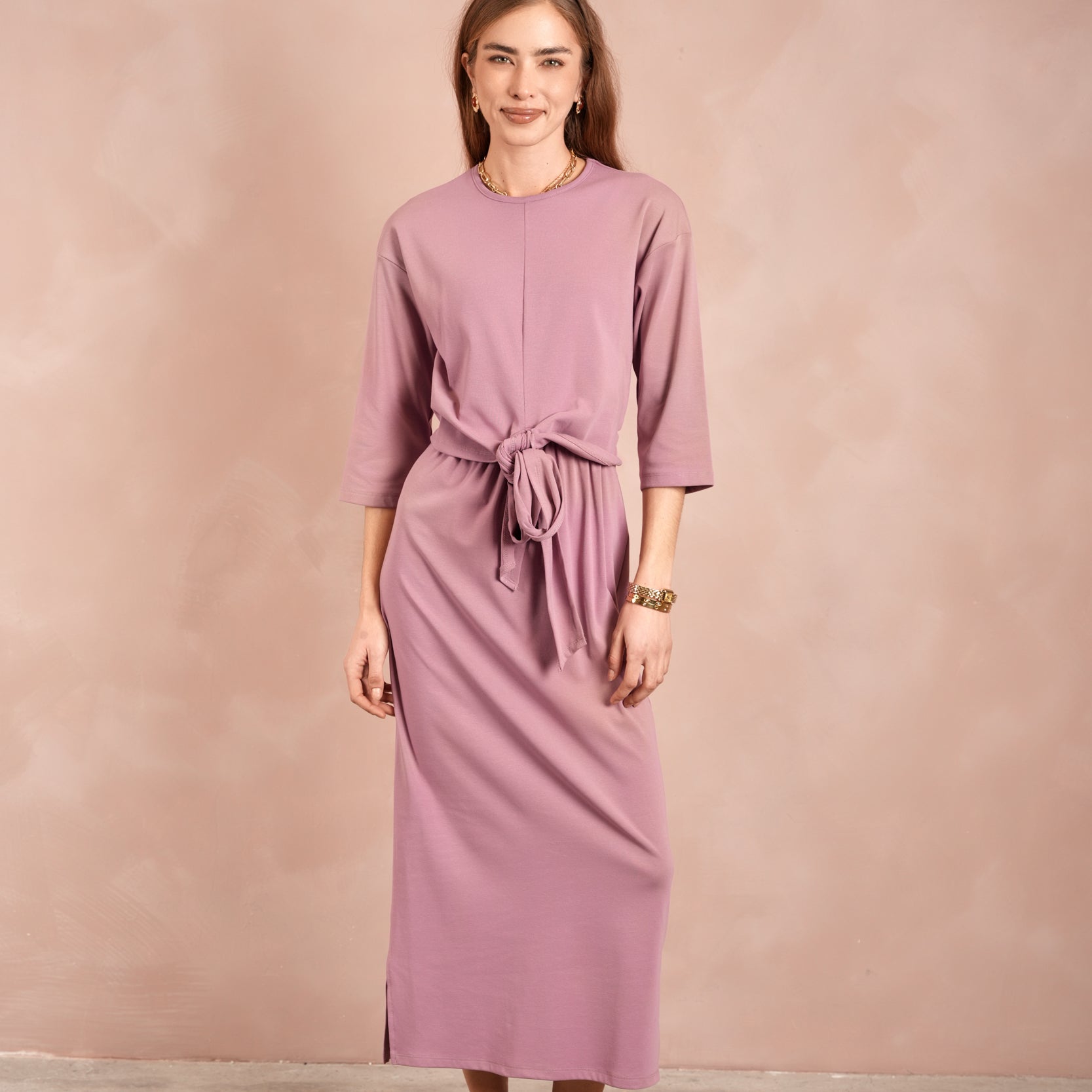 Tie T-Shirt Dress