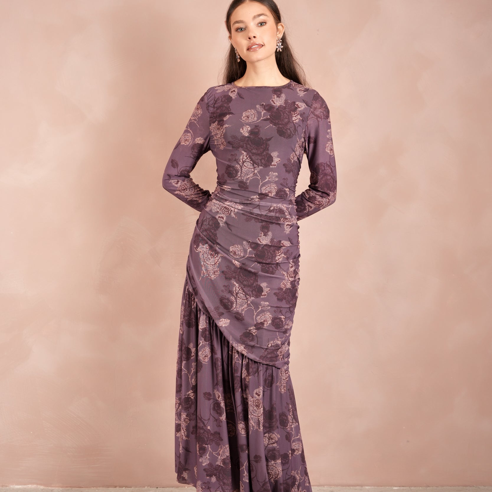 The Monte Mesh Ruched Dress