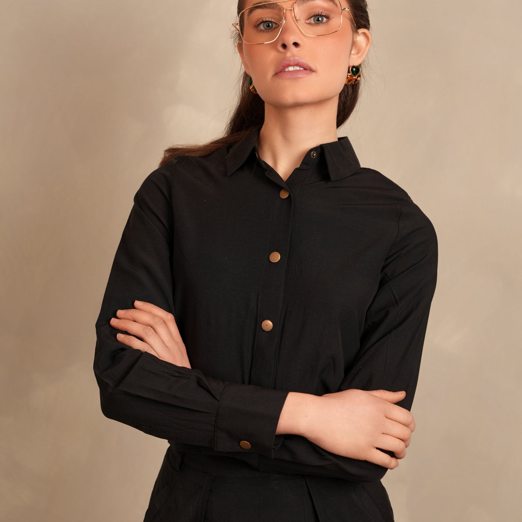 Semi-Crop Utility Jacket