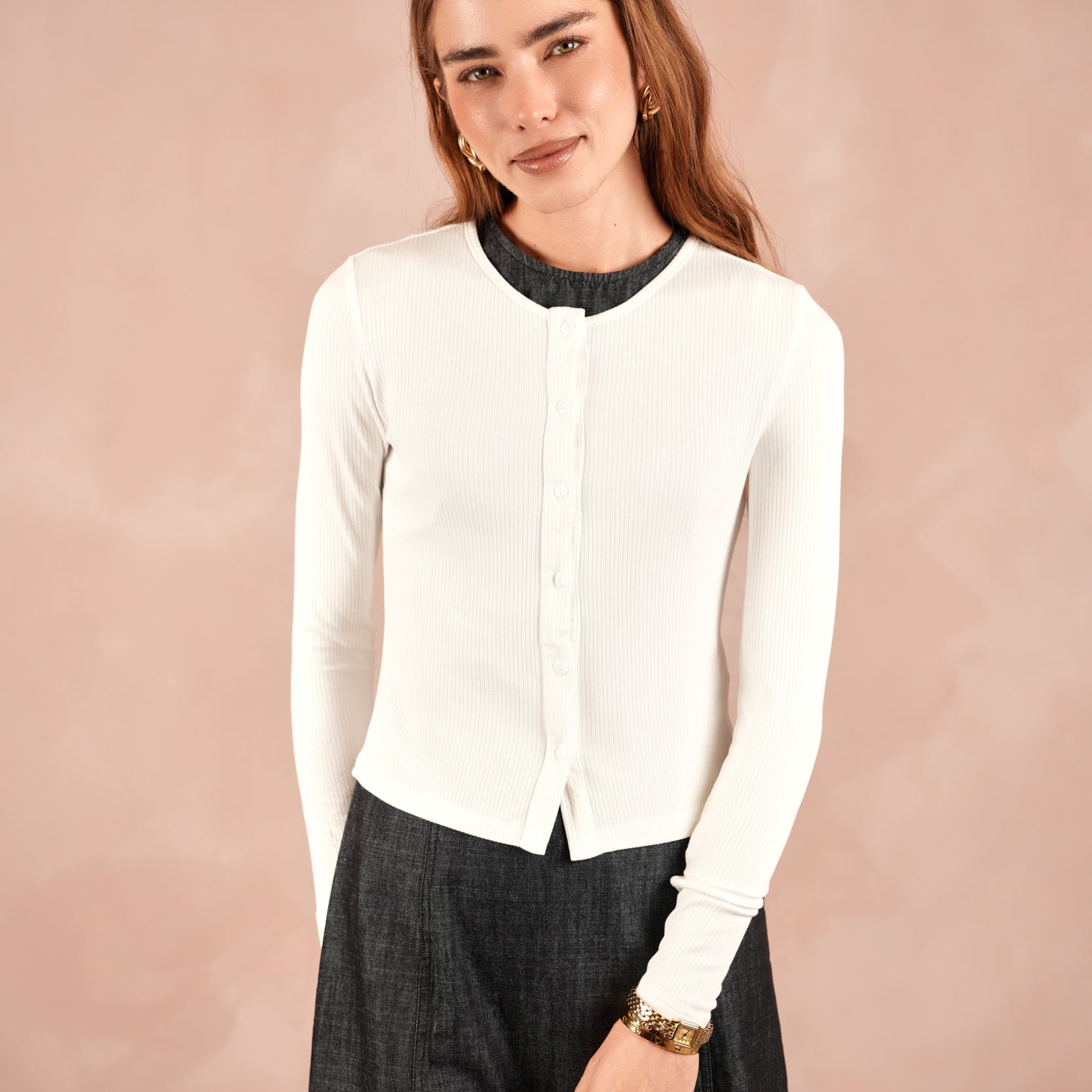 Soft Rib Cardigan