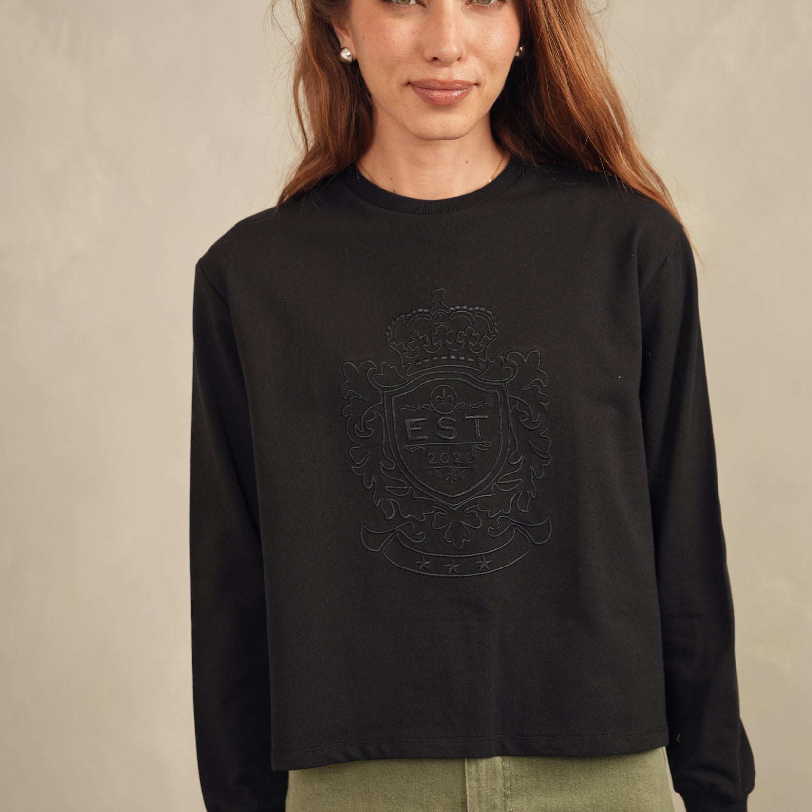 Embroidered Loose Fit Sweatshirt