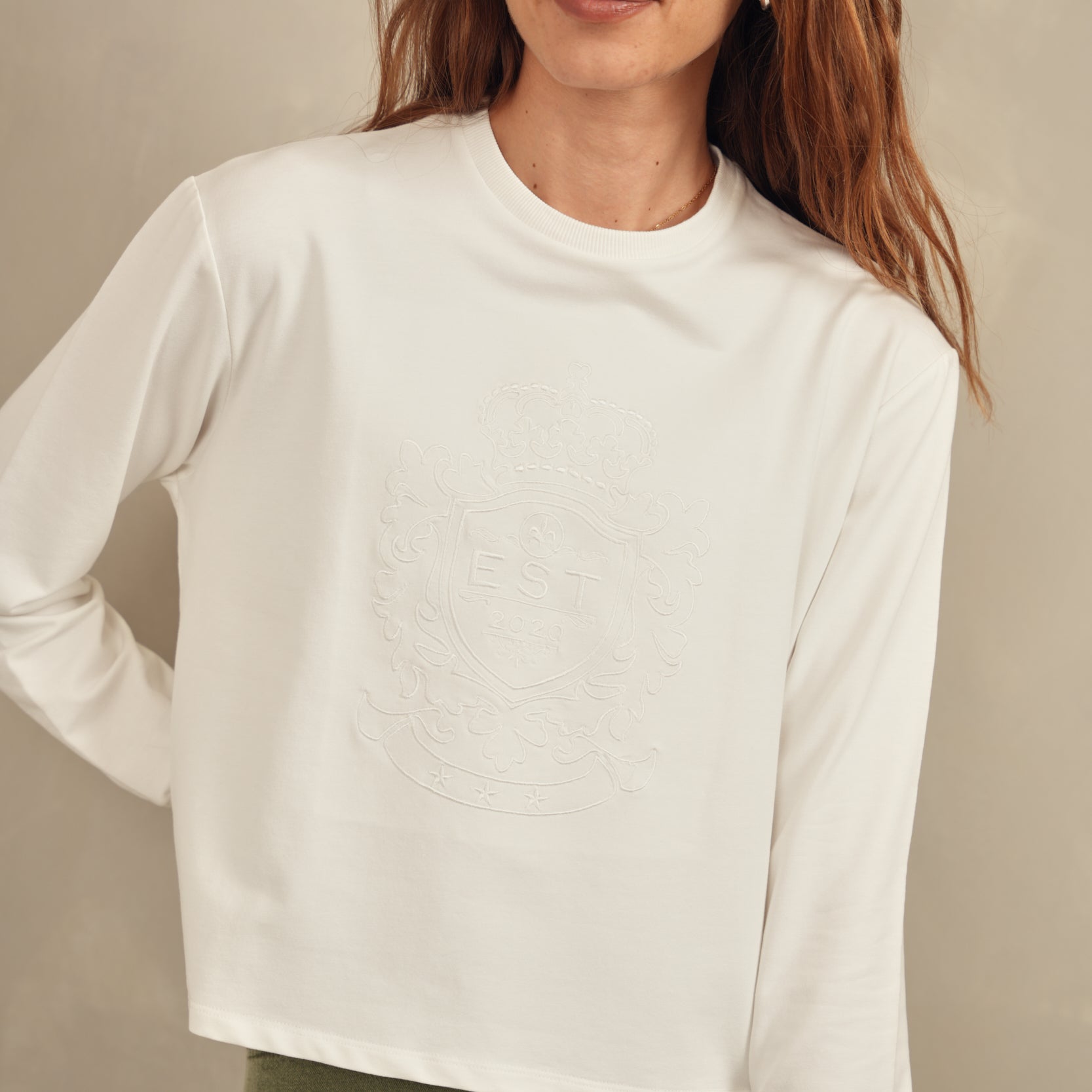 Embroidered Loose Fit Sweatshirt