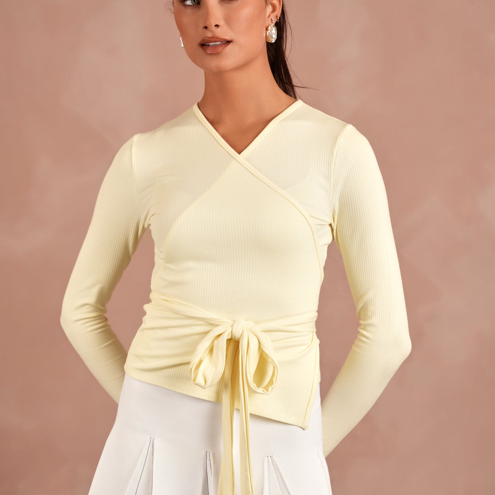 Soft Rib Wrap Tee