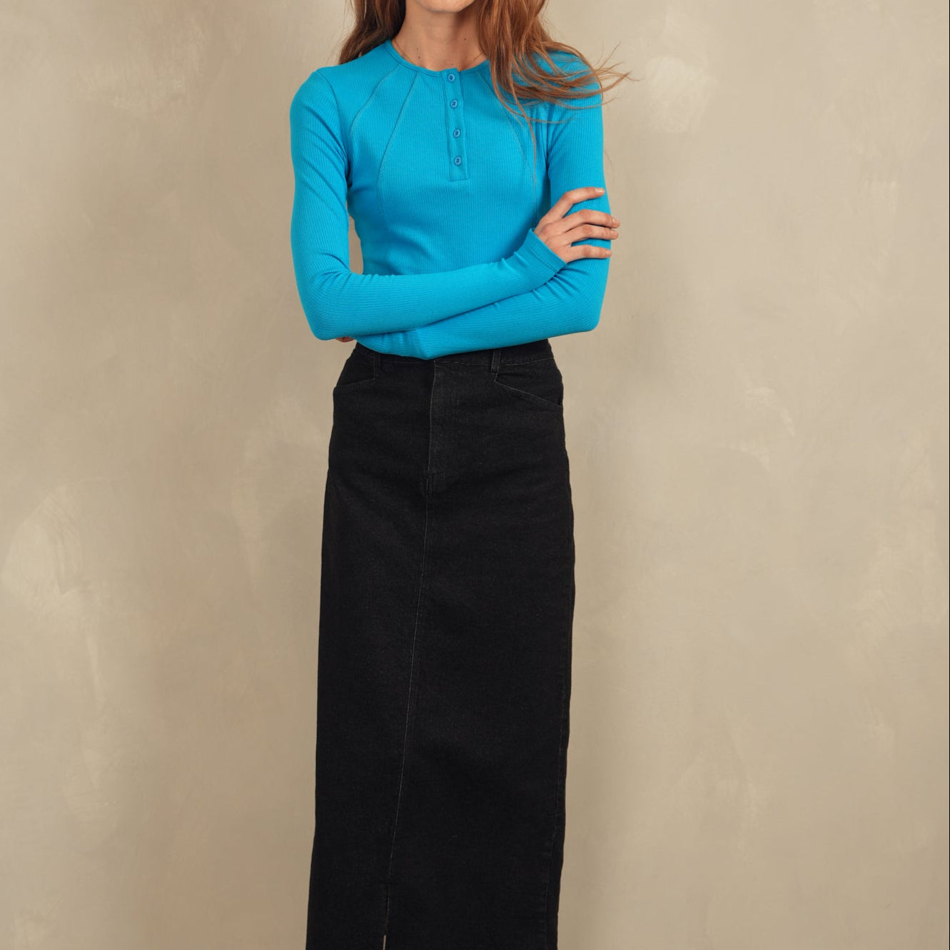 Denim Basic Skirt