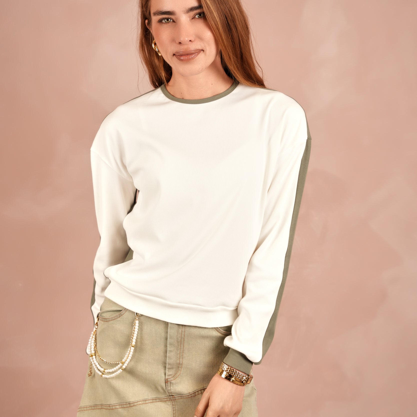 Colorblock Dolman Tee