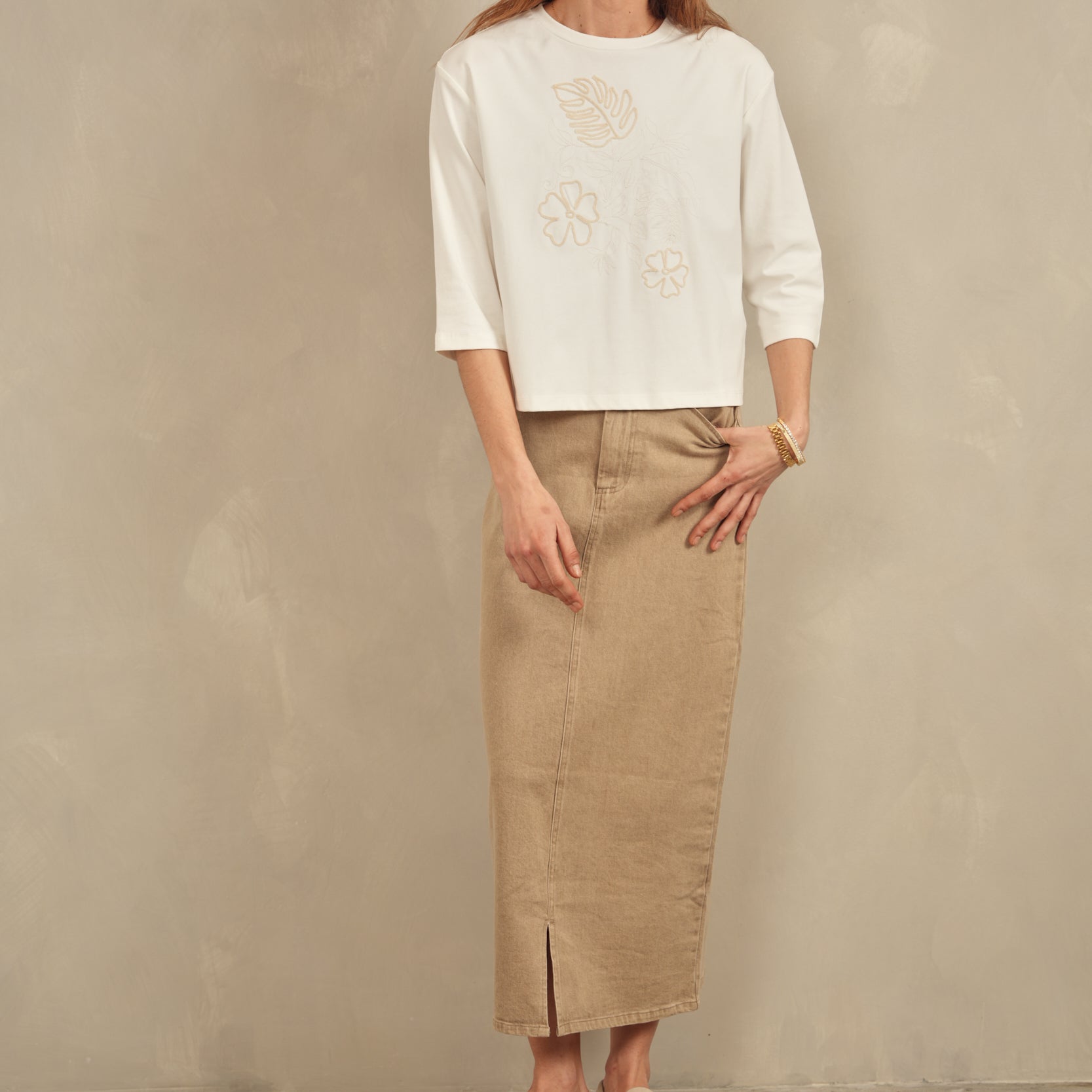 Denim Basic Skirt