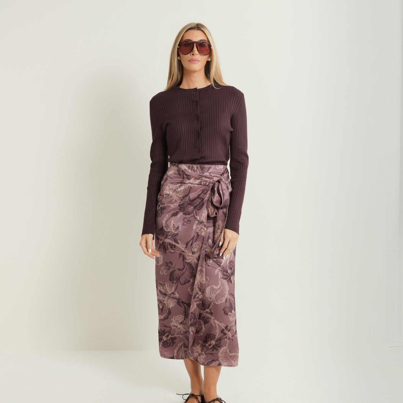 Mock Wrap Skirt