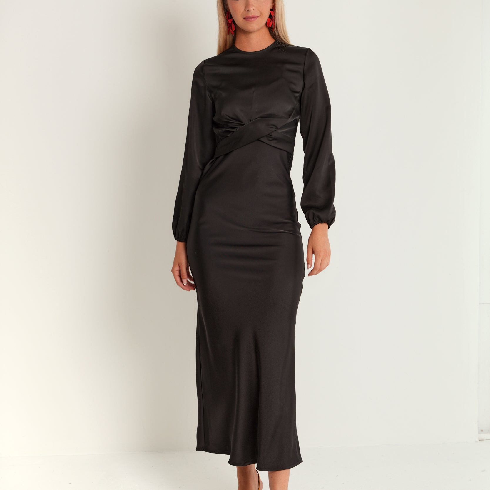 Satin Wrap Top