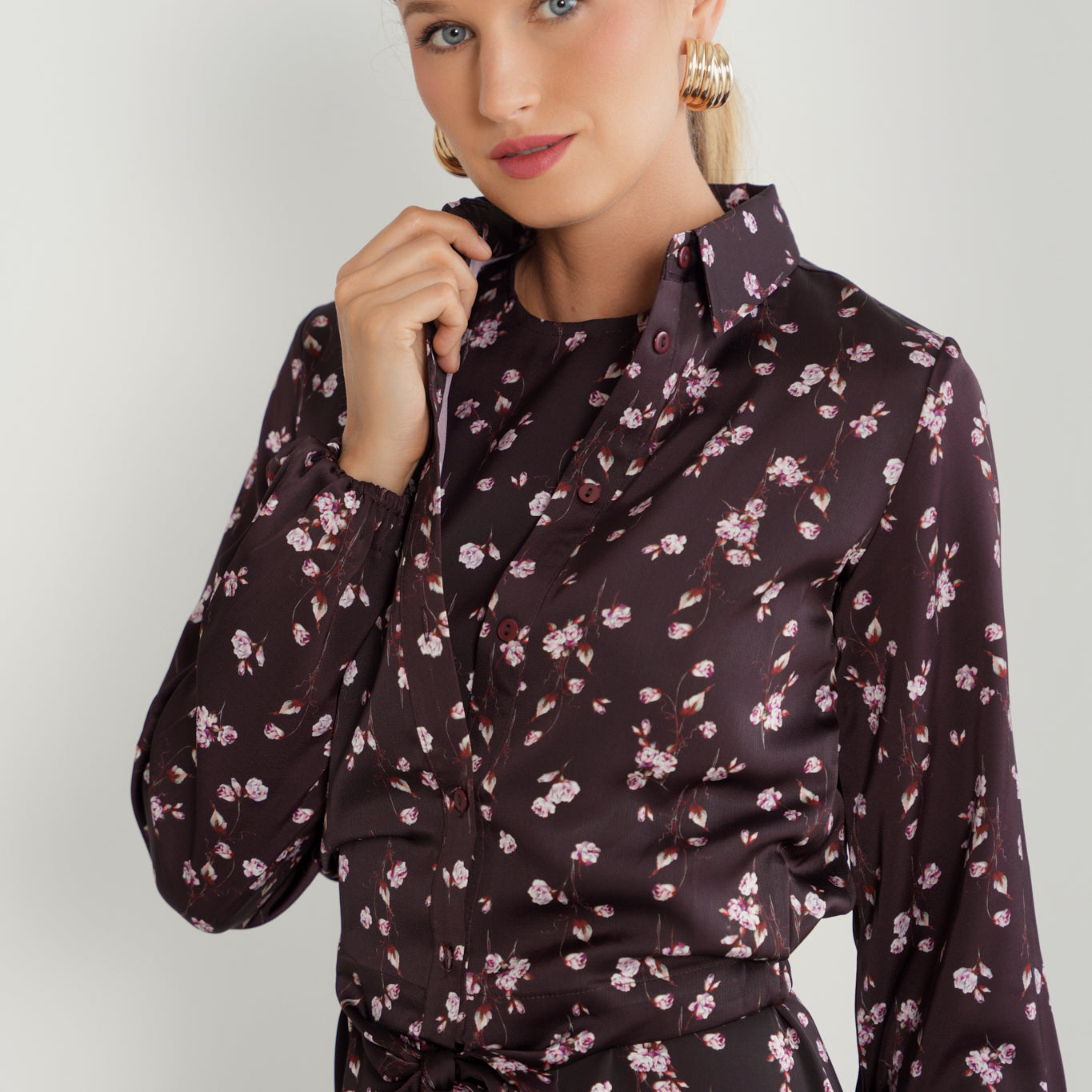 Button Down Tie Shirt