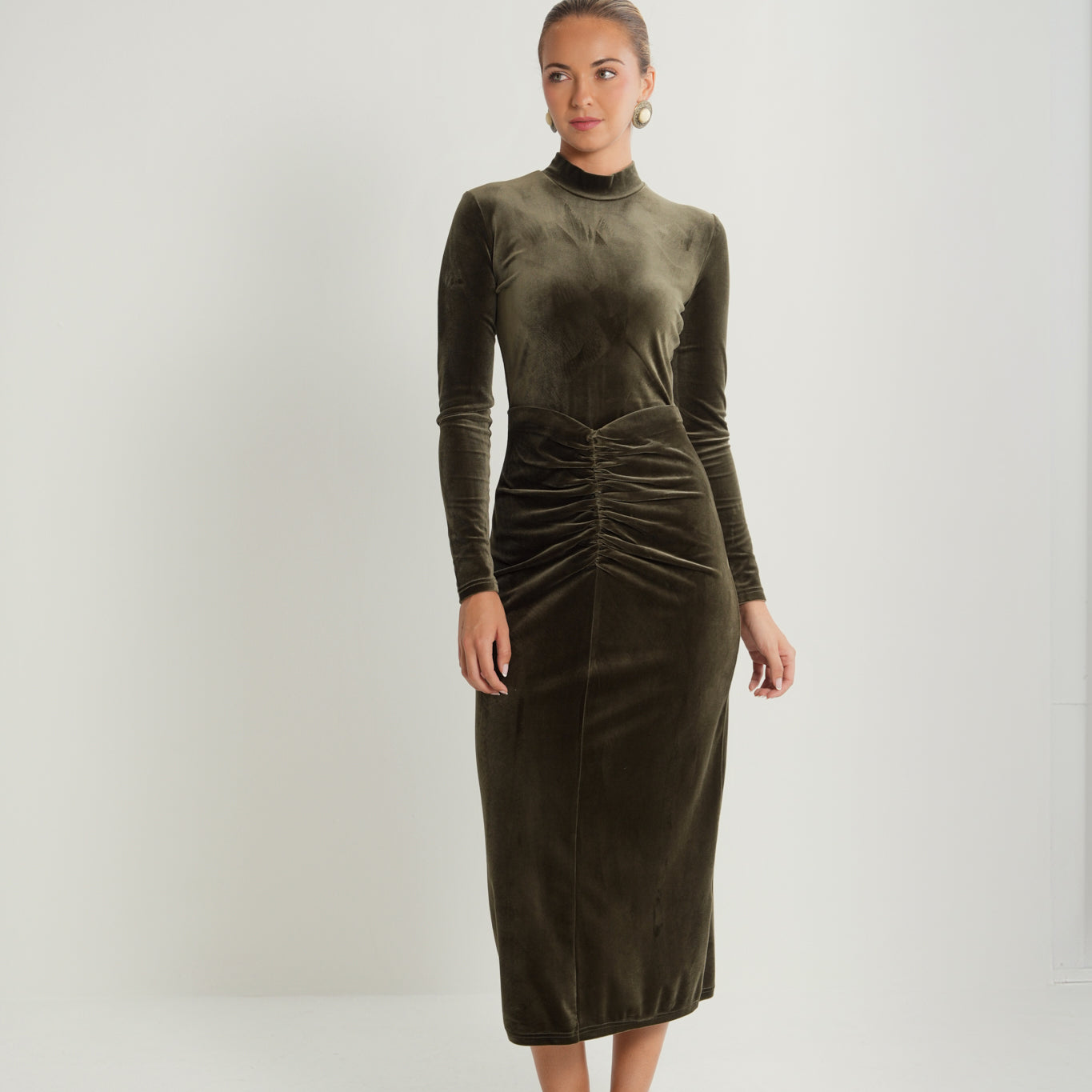 Mock Velour Dress