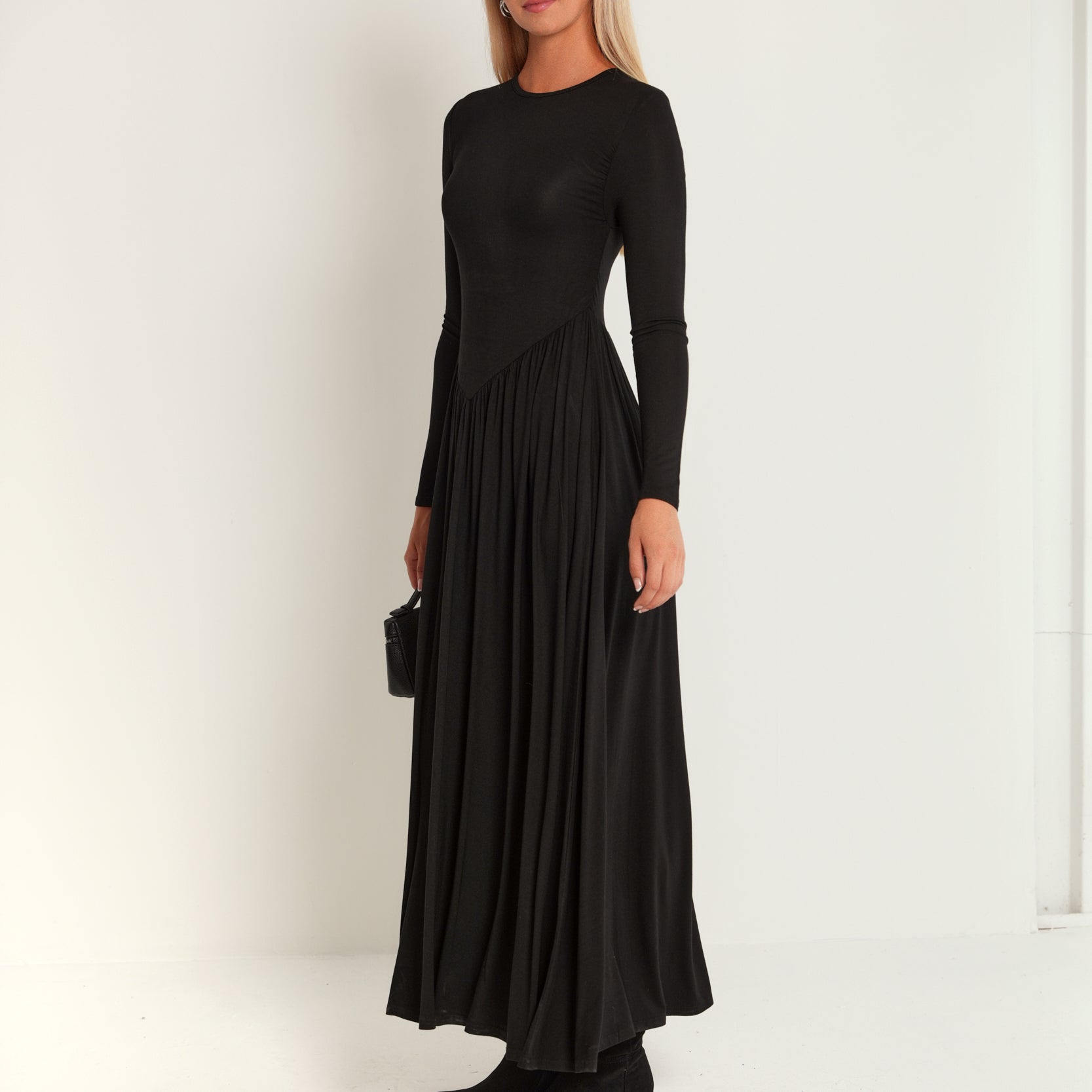 Soft V Waist Dress