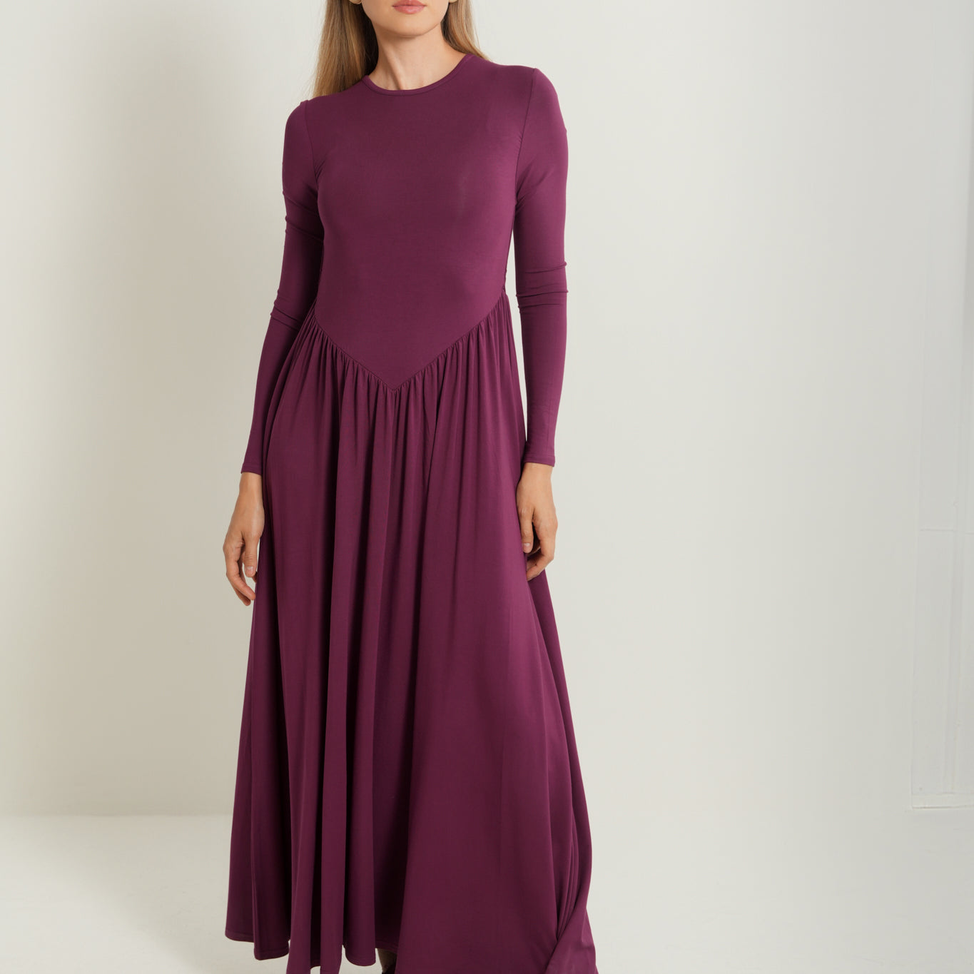 Soft V Waist Dress