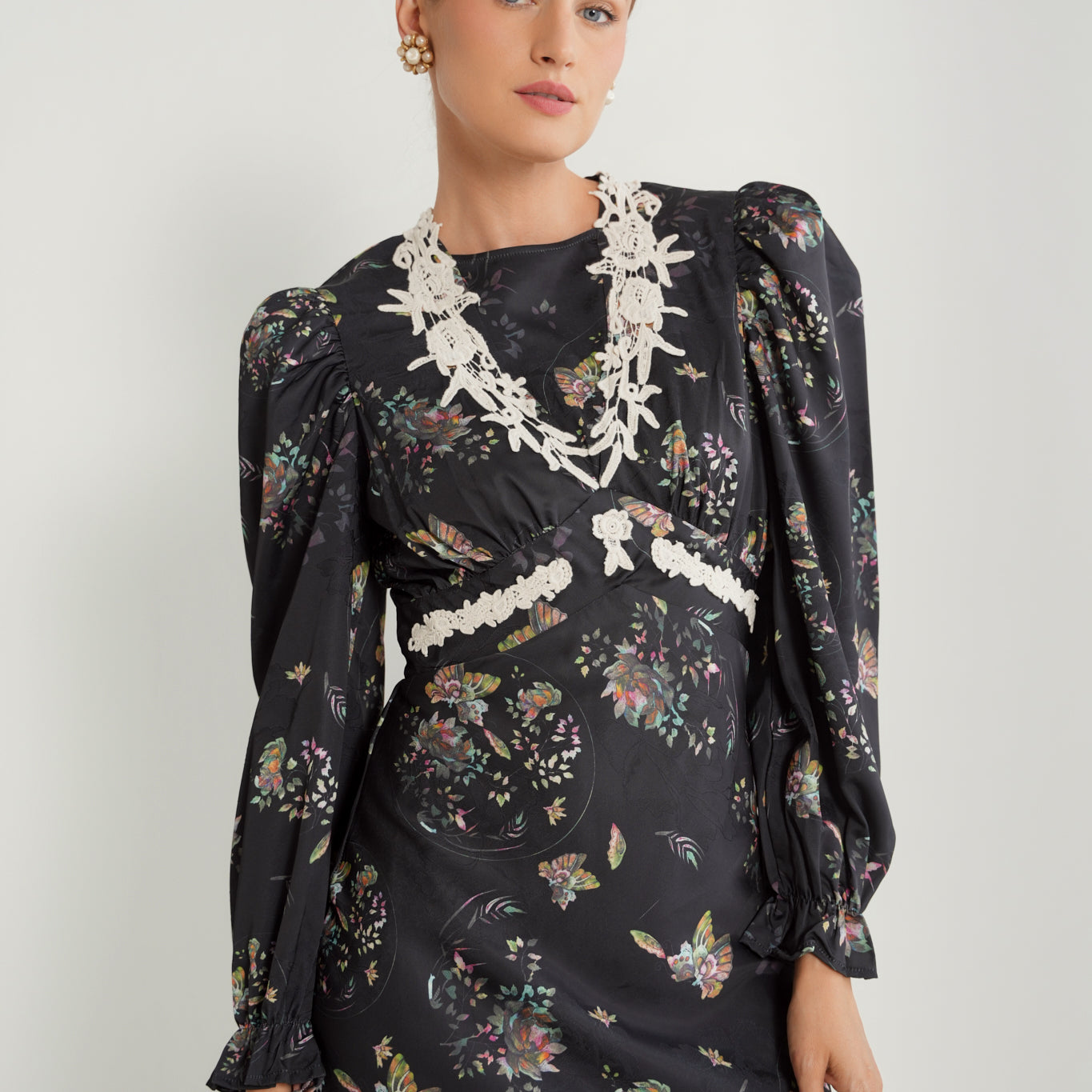 The Canal Lace Applique Dress