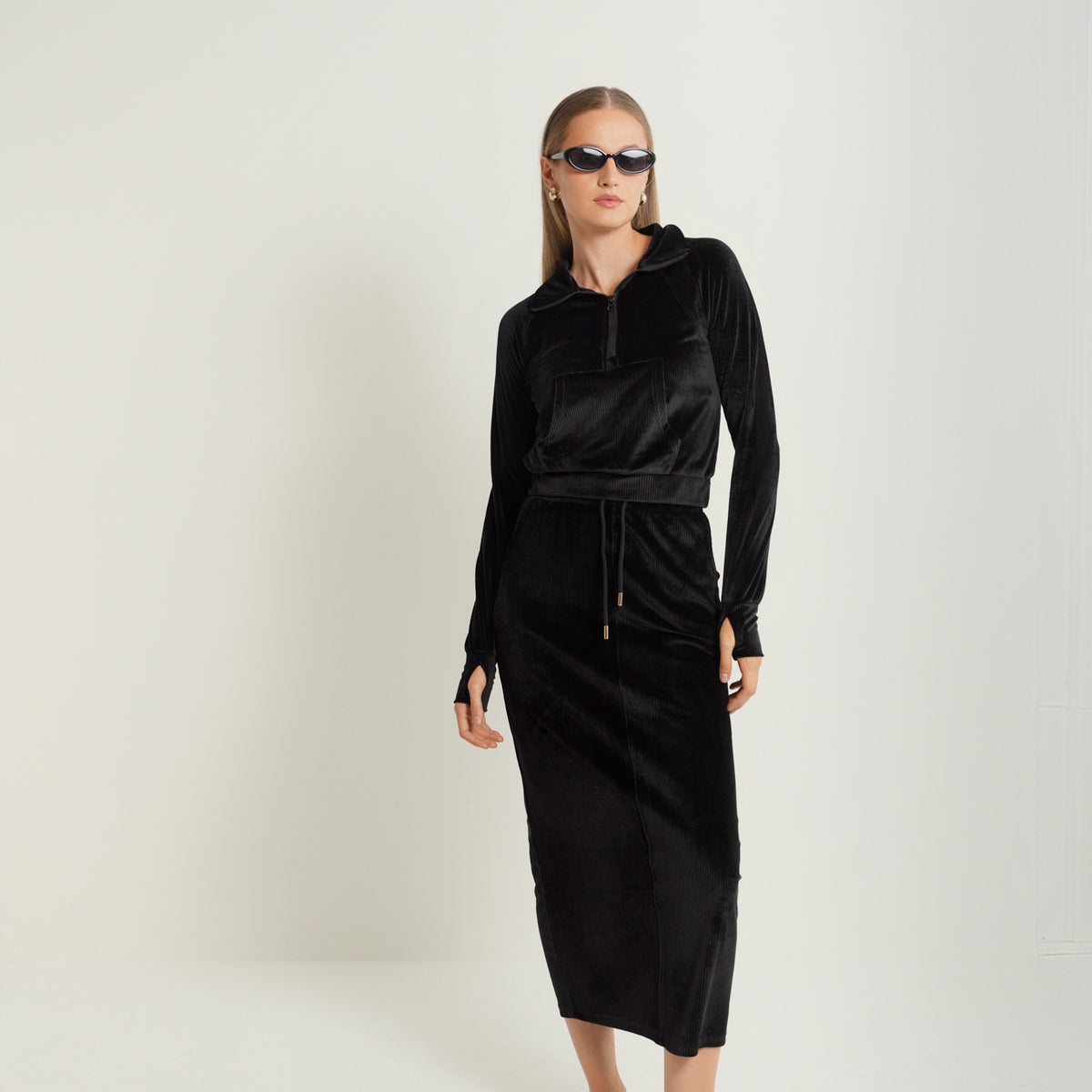 Rib Velour Skirt