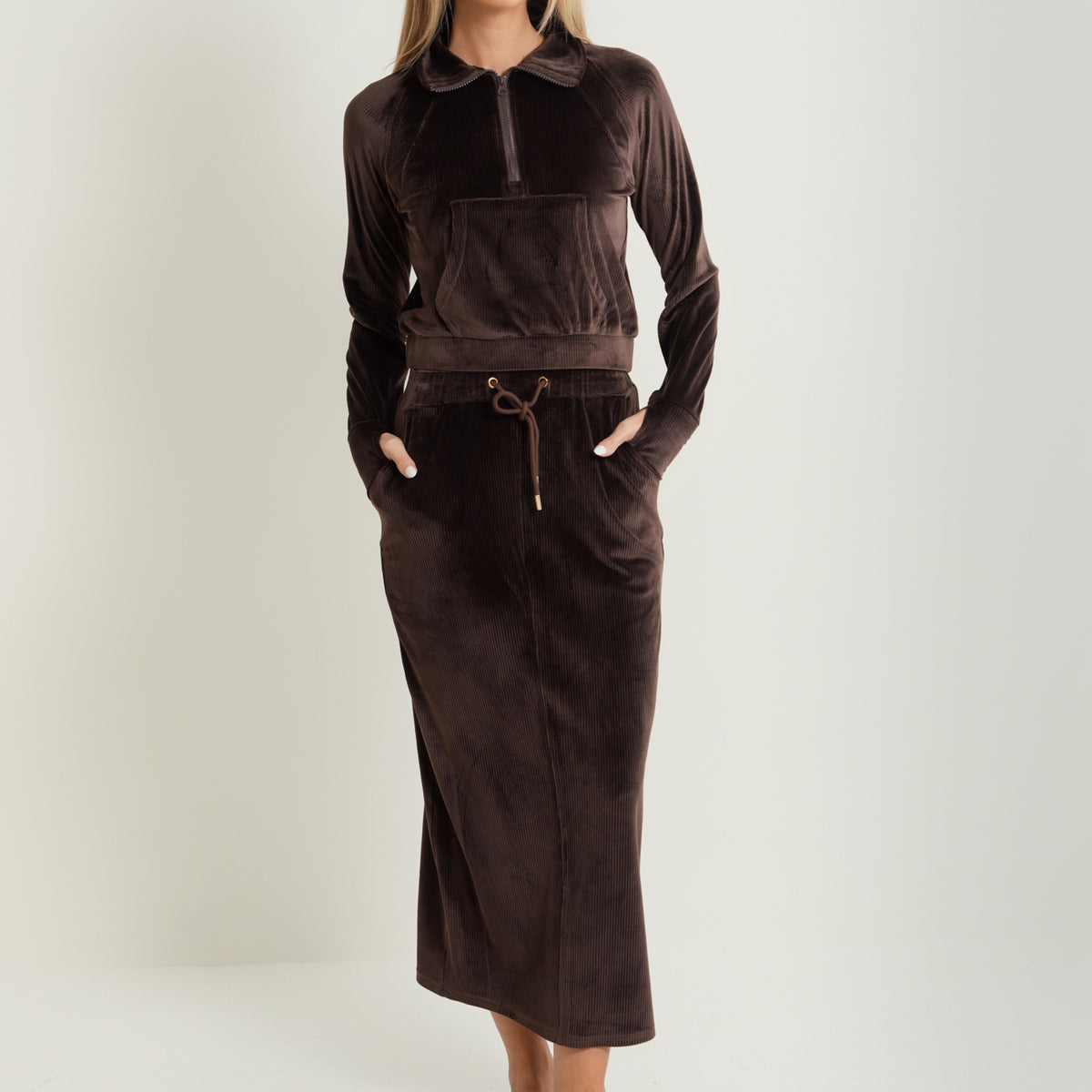 Rib Velour Skirt