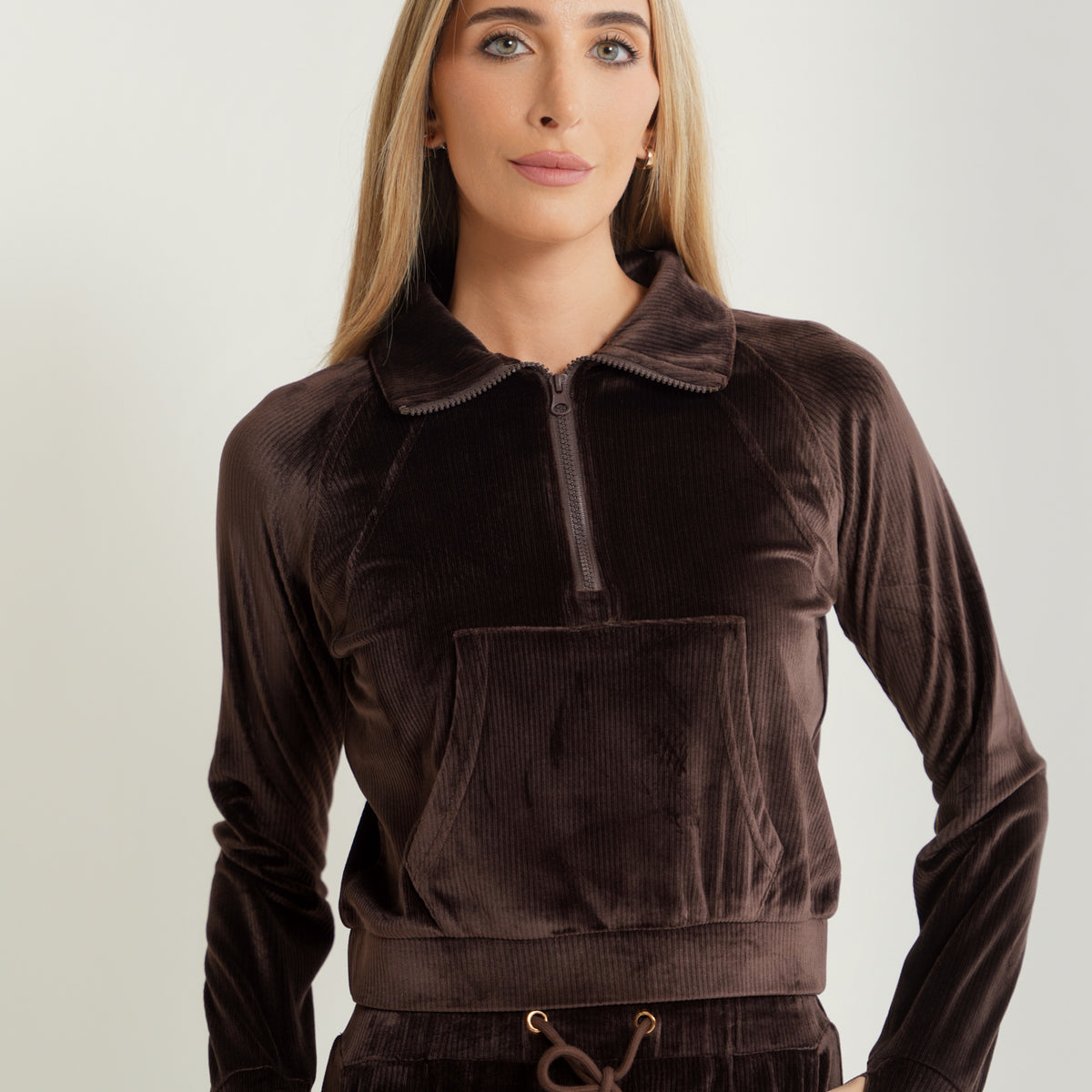 Rib Velour Sweat Top