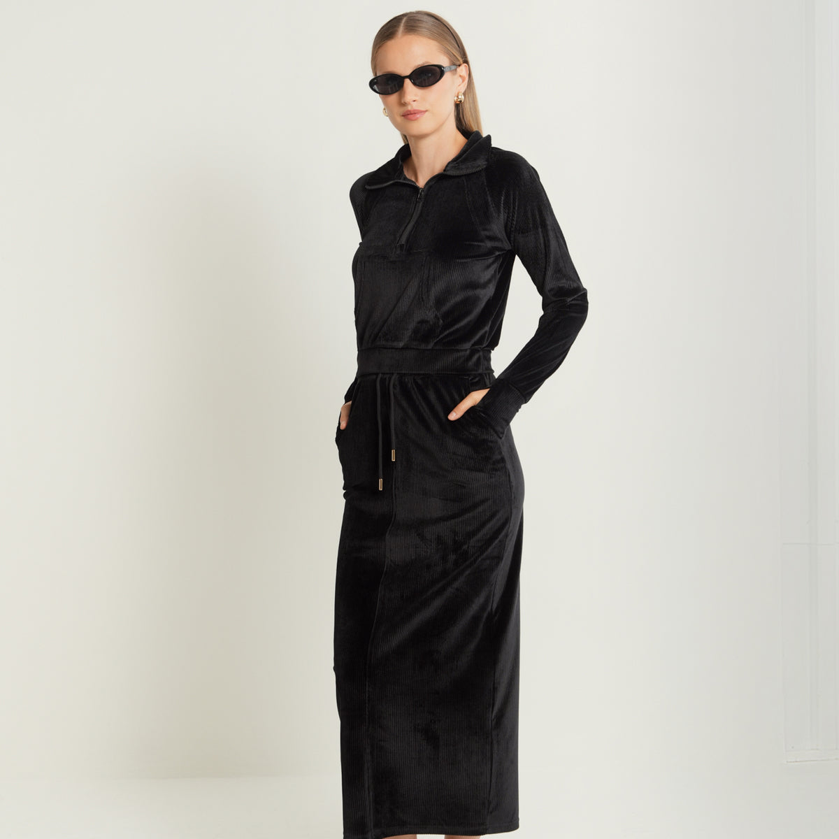 Rib Velour Sweat Top