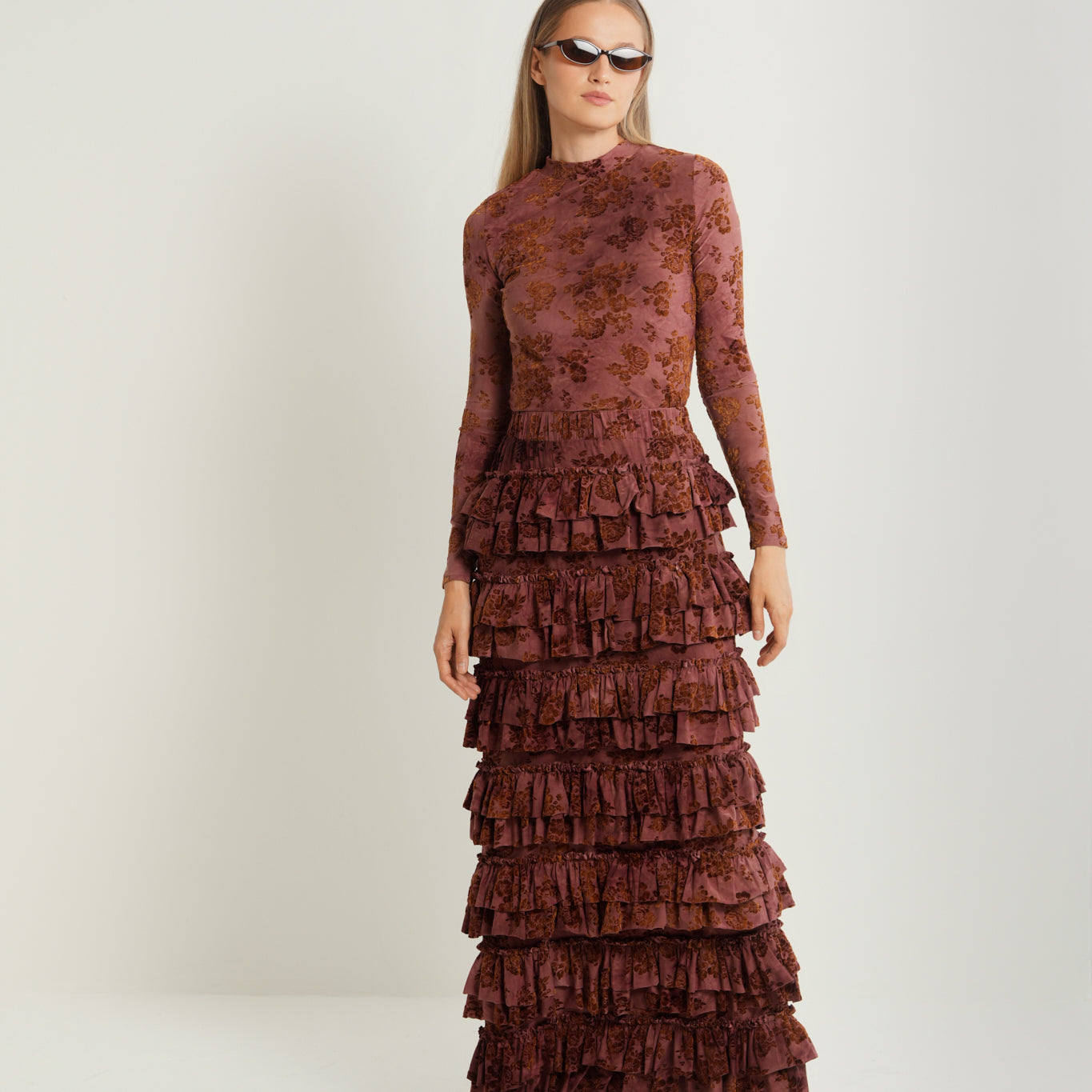 Ruffled Layered Skirt