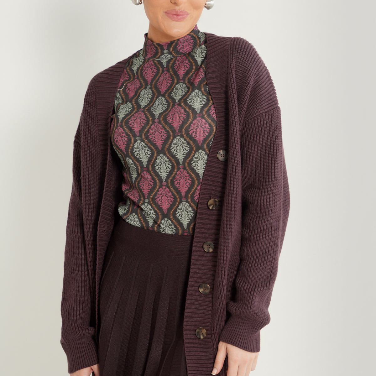 Oversized Knit Cardigan