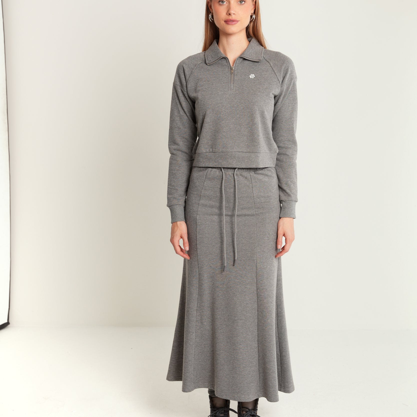 Panel Sweat Skirt