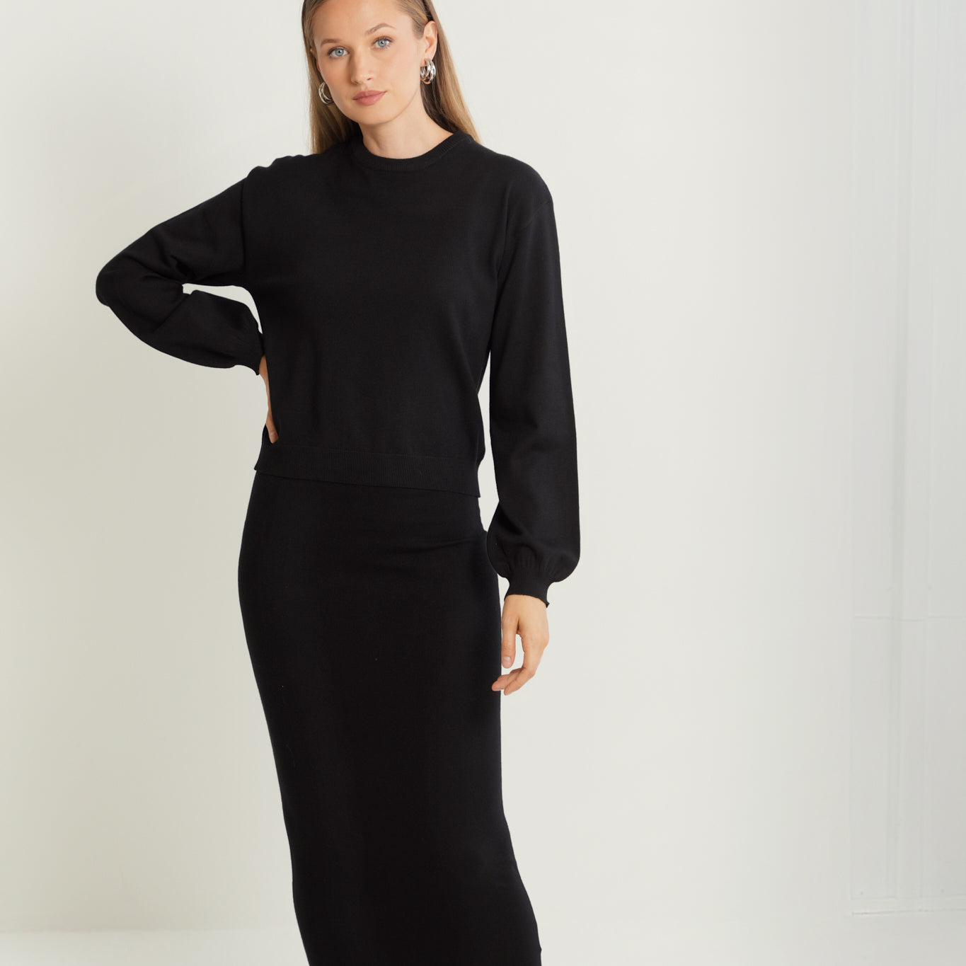 Straight Knit Skirt