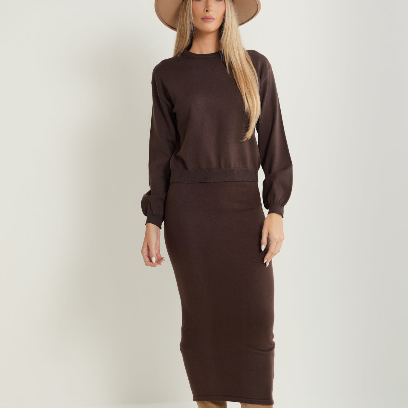 Straight Knit Skirt