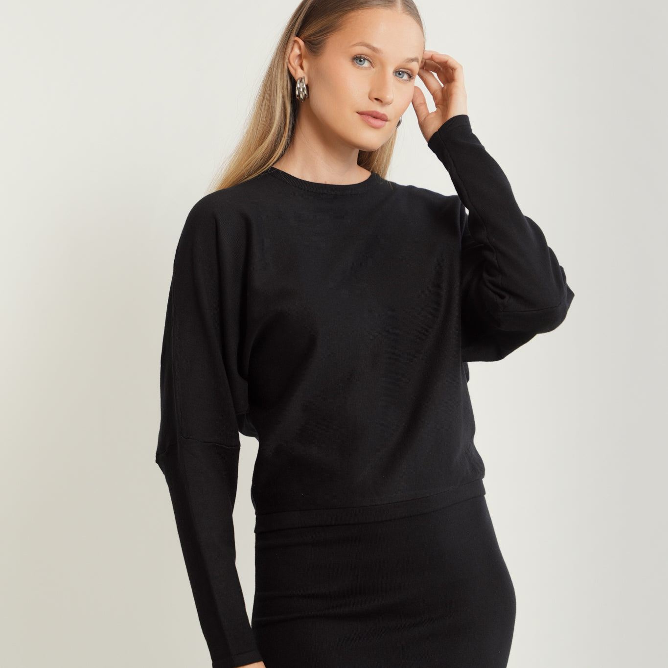 Dolman Sleeve Knit Tunic