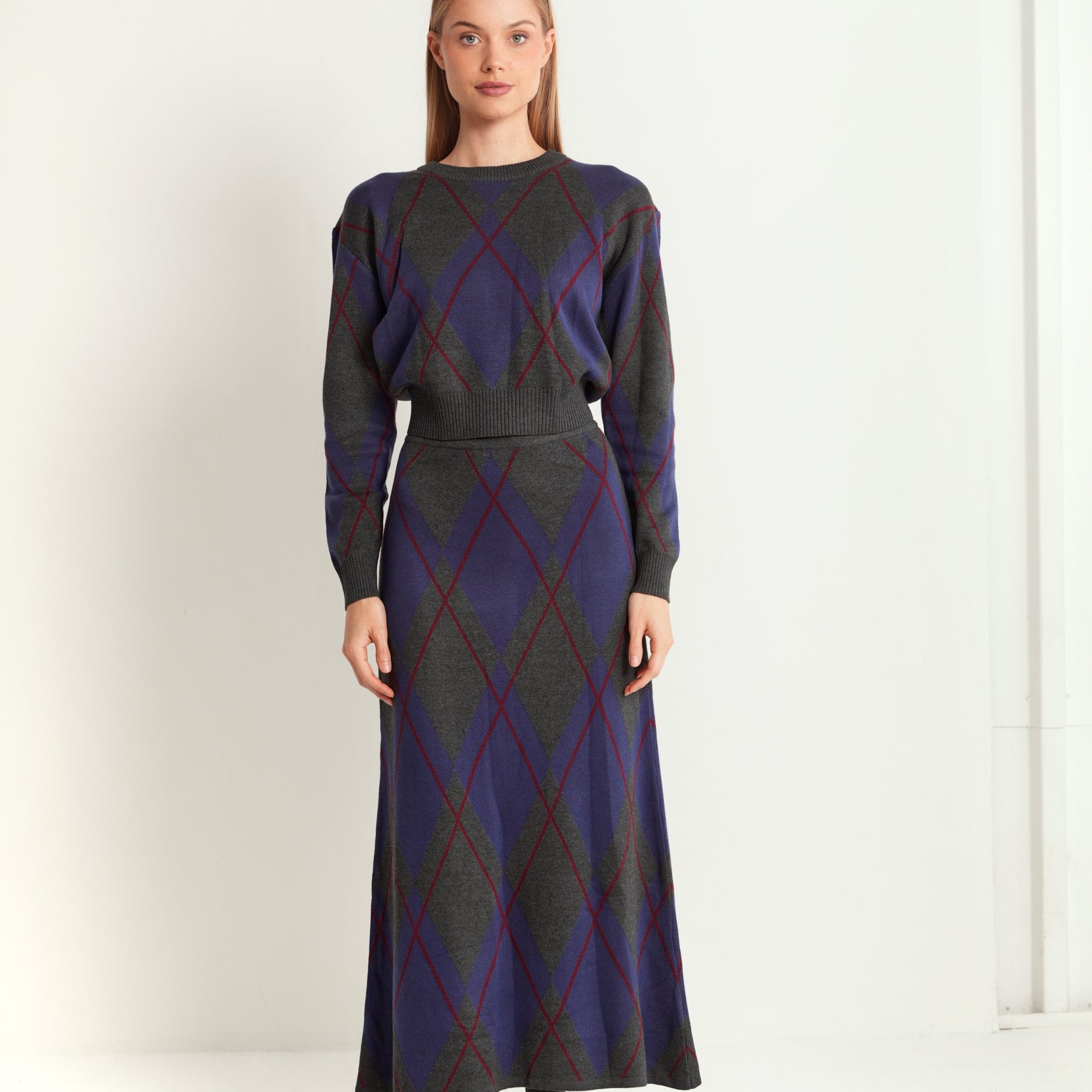 Jacquard Knit Skirt