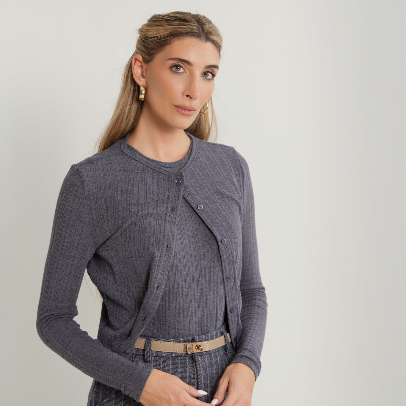 Pointelle Cardigan and Tank