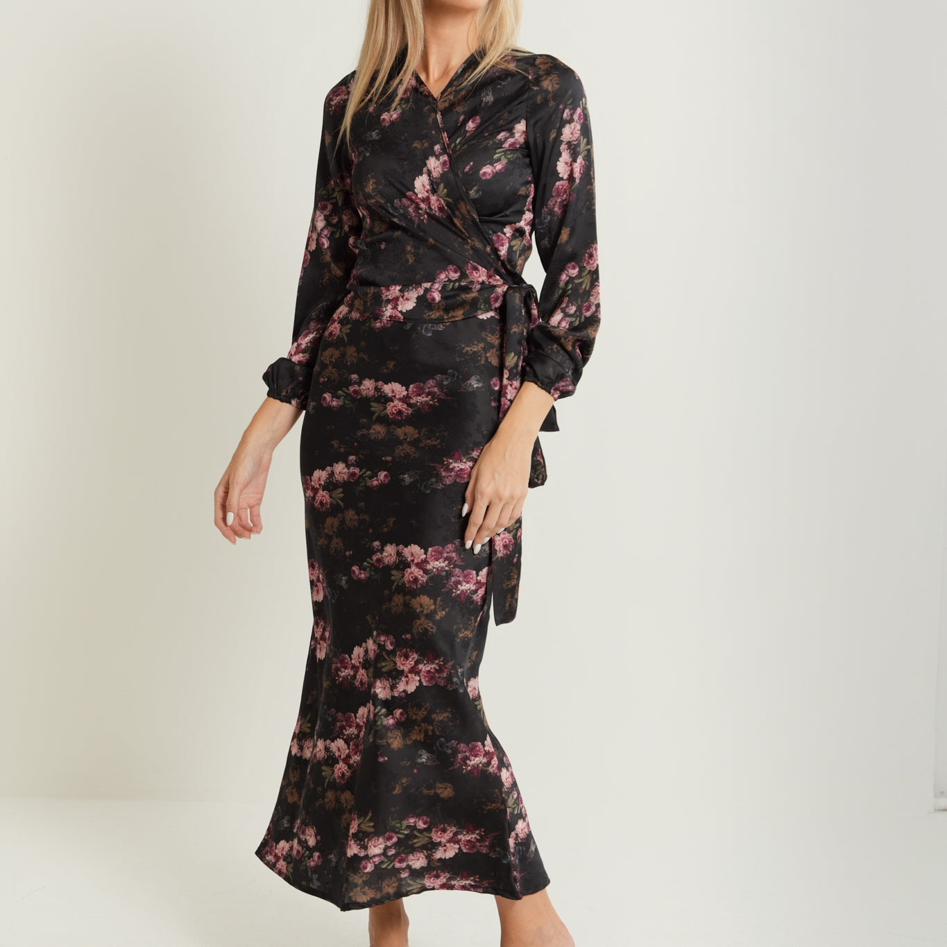 Satin Wrap Top