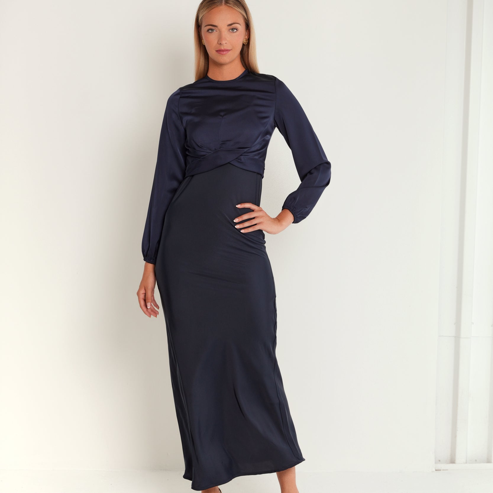 Satin Wrap Top