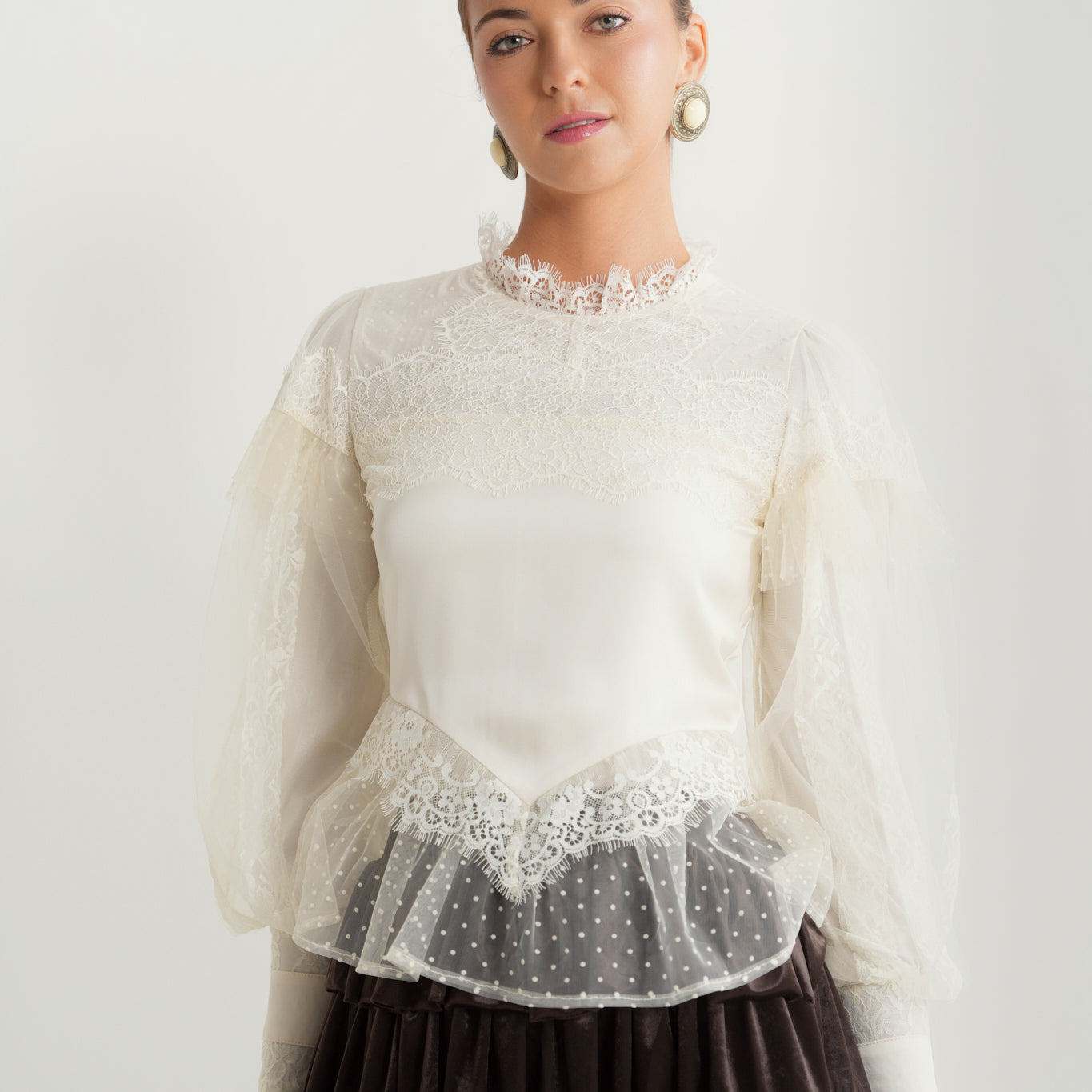 Lace Bell Sleeve Top